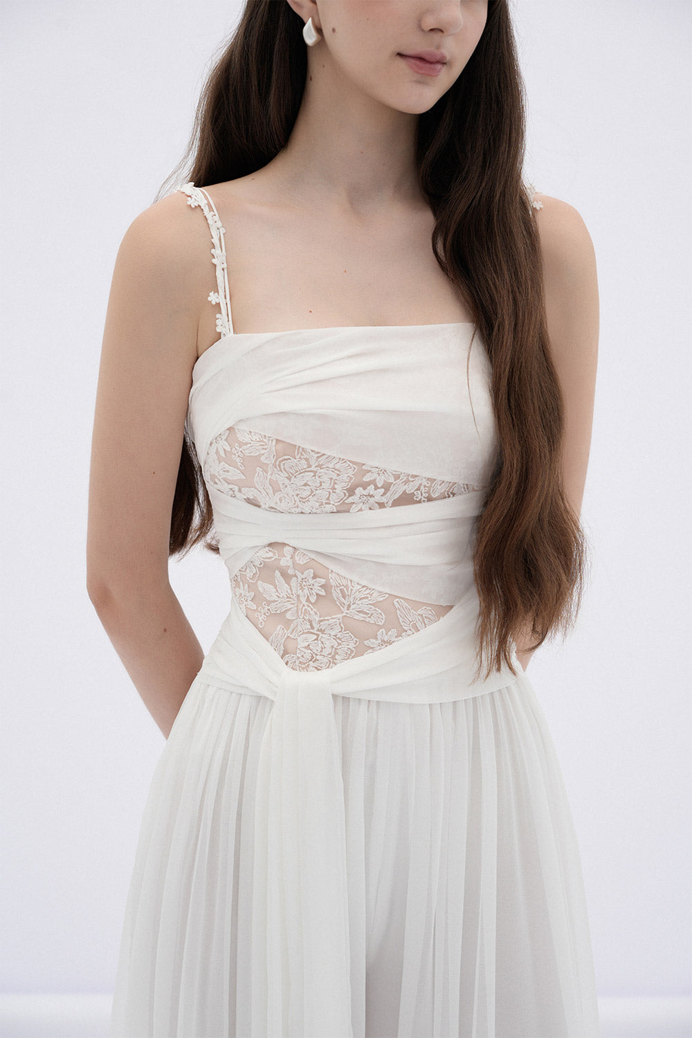 Ivy A-line Sarong Chiffon Maxi Jumpsuit