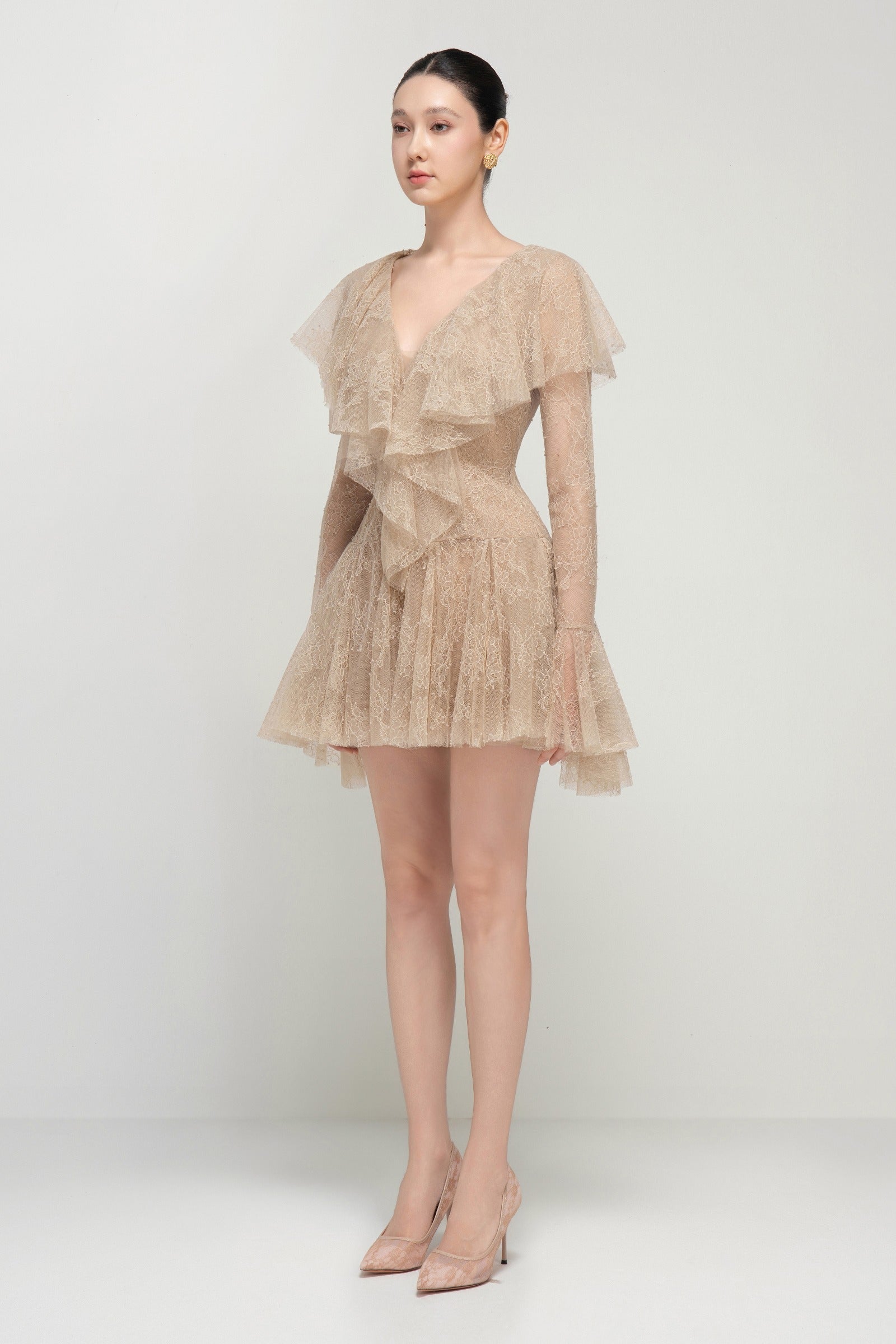 Laurel Ruffle Mini Dress
