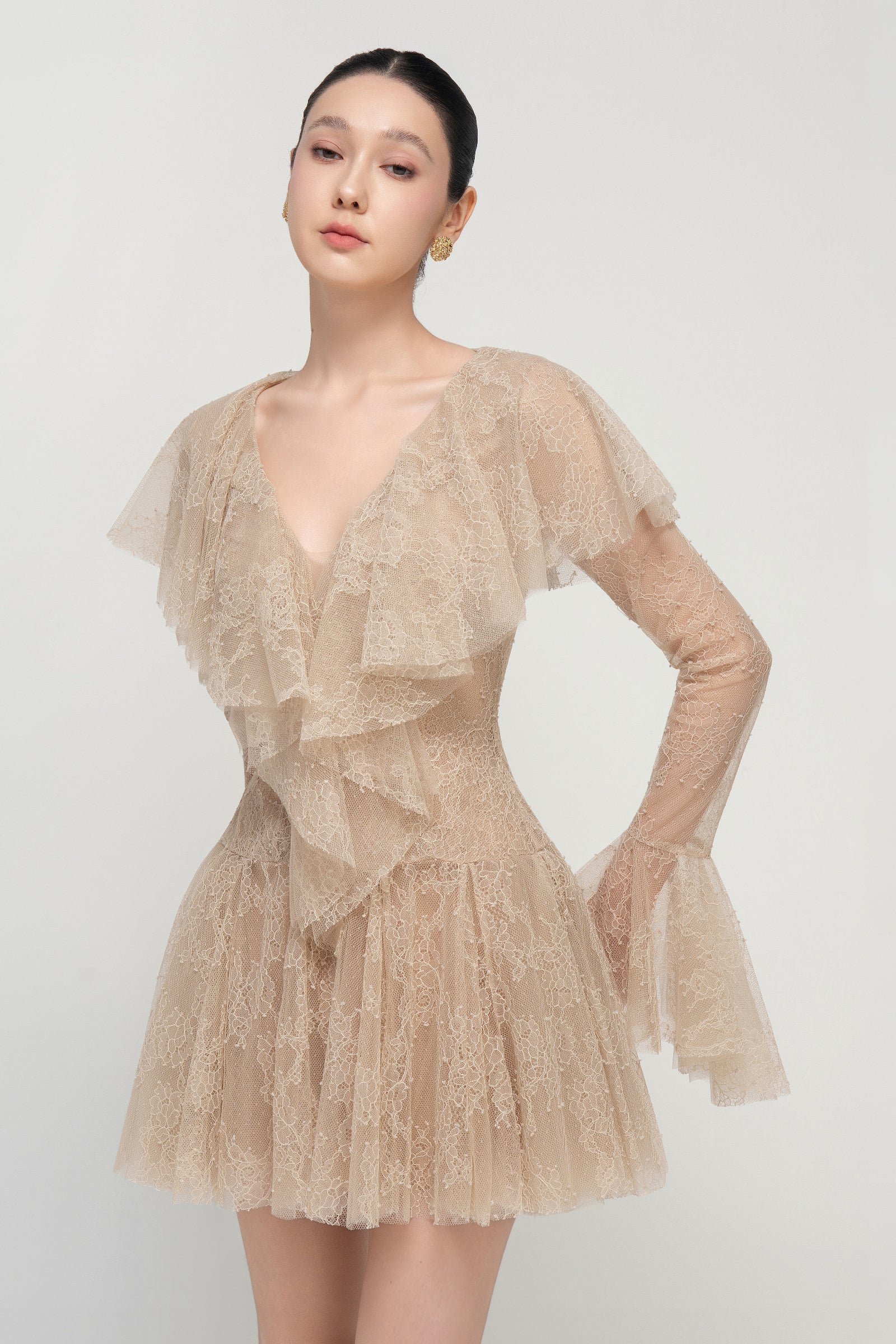 Laurel Ruffle Mini Dress