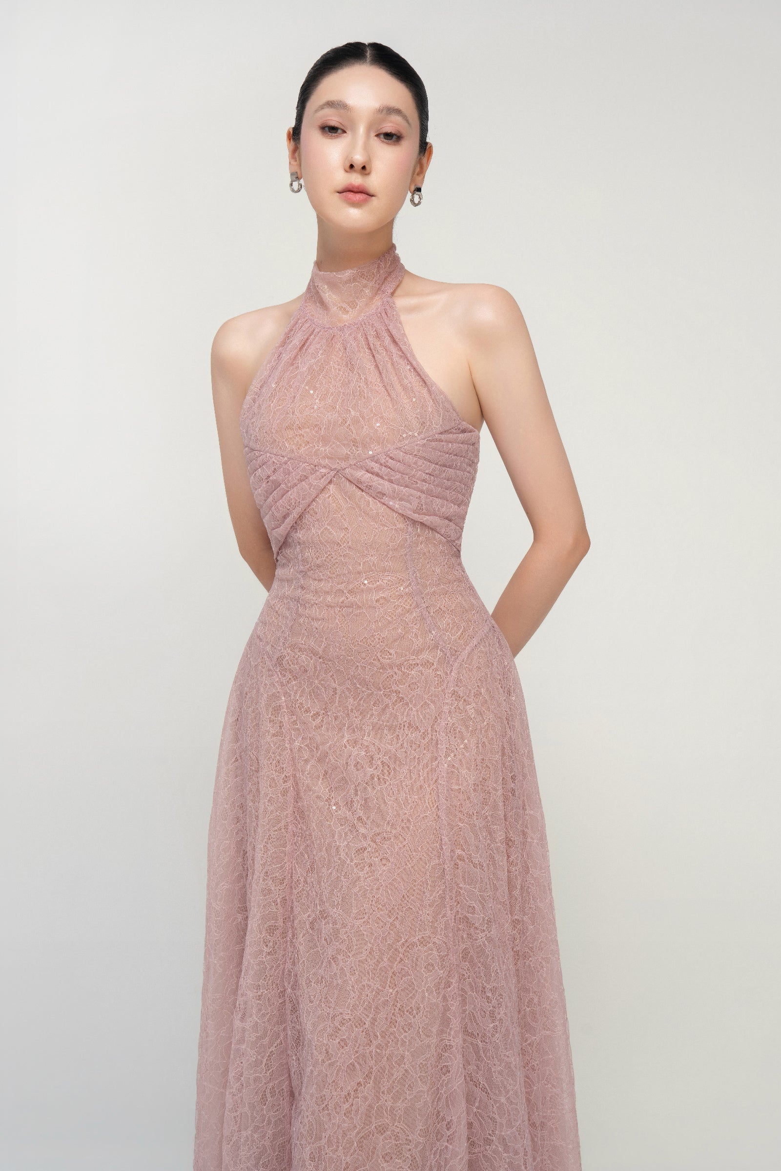 Lynx Halter Maxi Dress