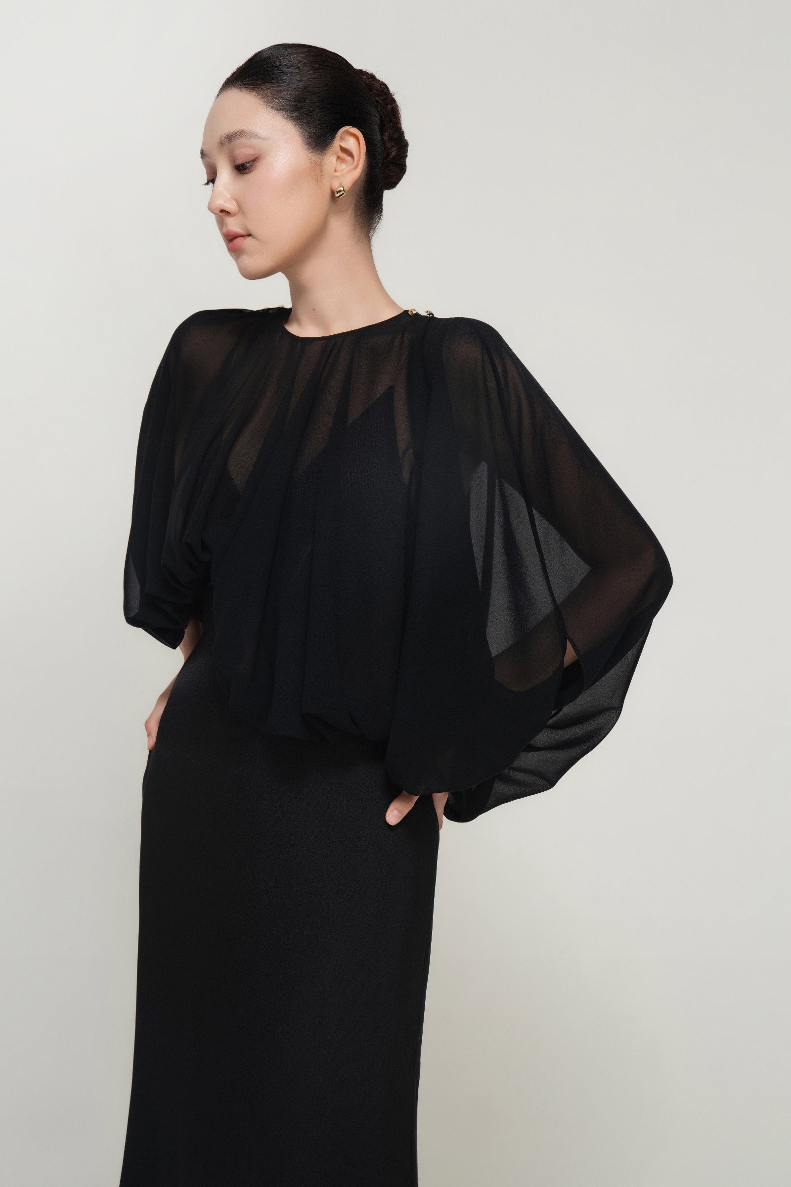 Wren Blouson Maxi Dress