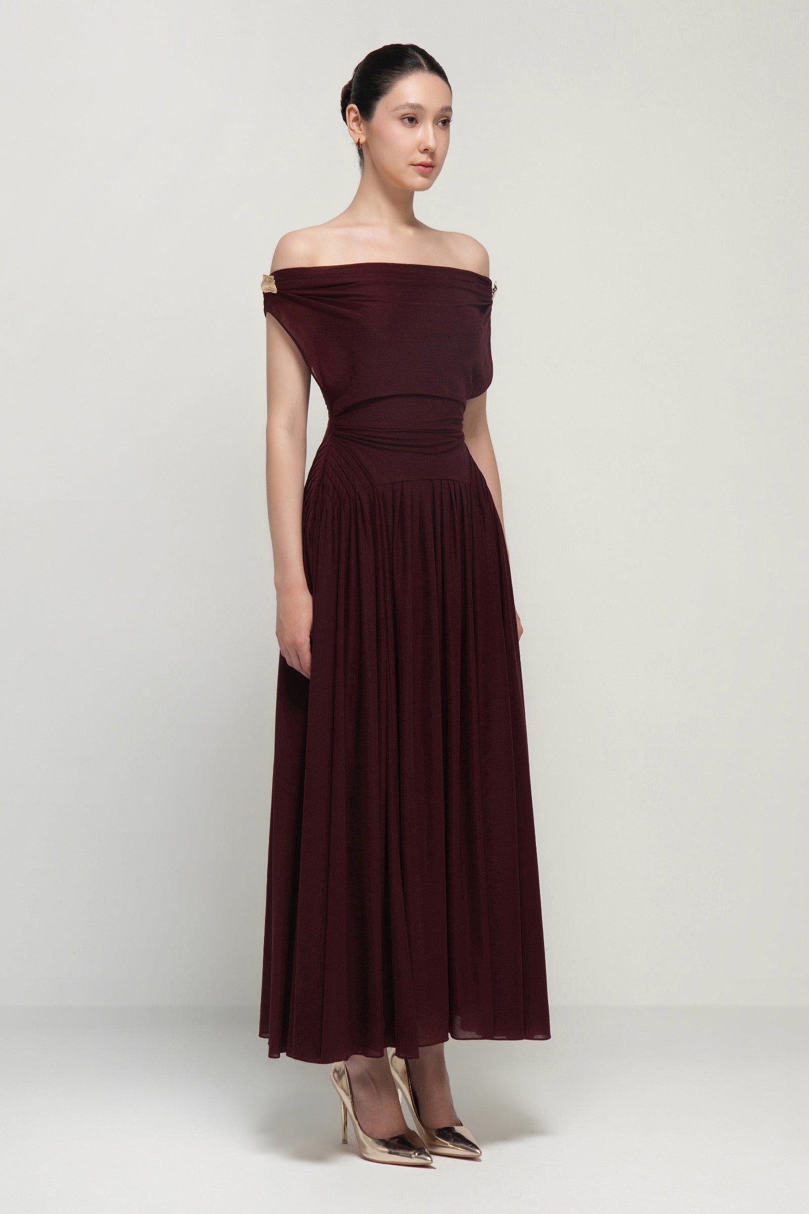 Shaula Off-Shoulder Maxi Dress