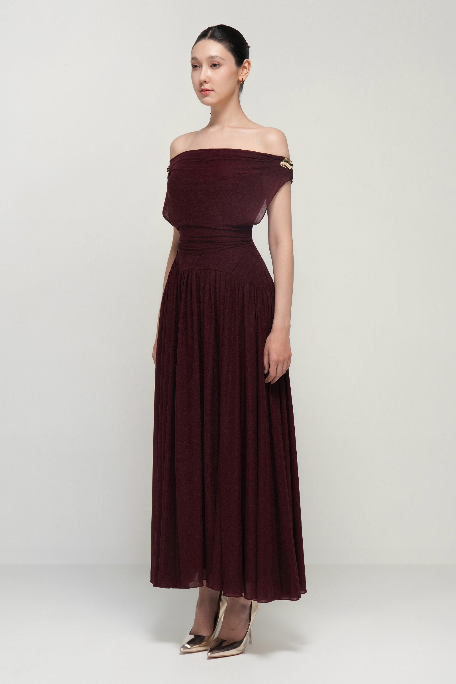 Shaula Off-Shoulder Maxi Dress