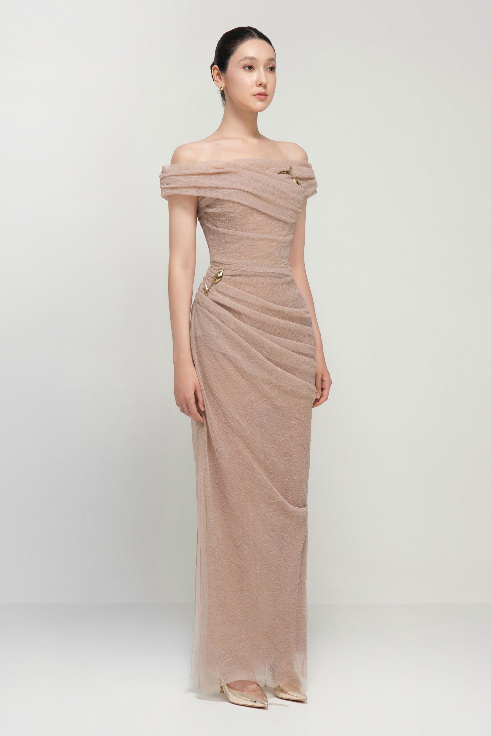 Bianca Draped Maxi Dress