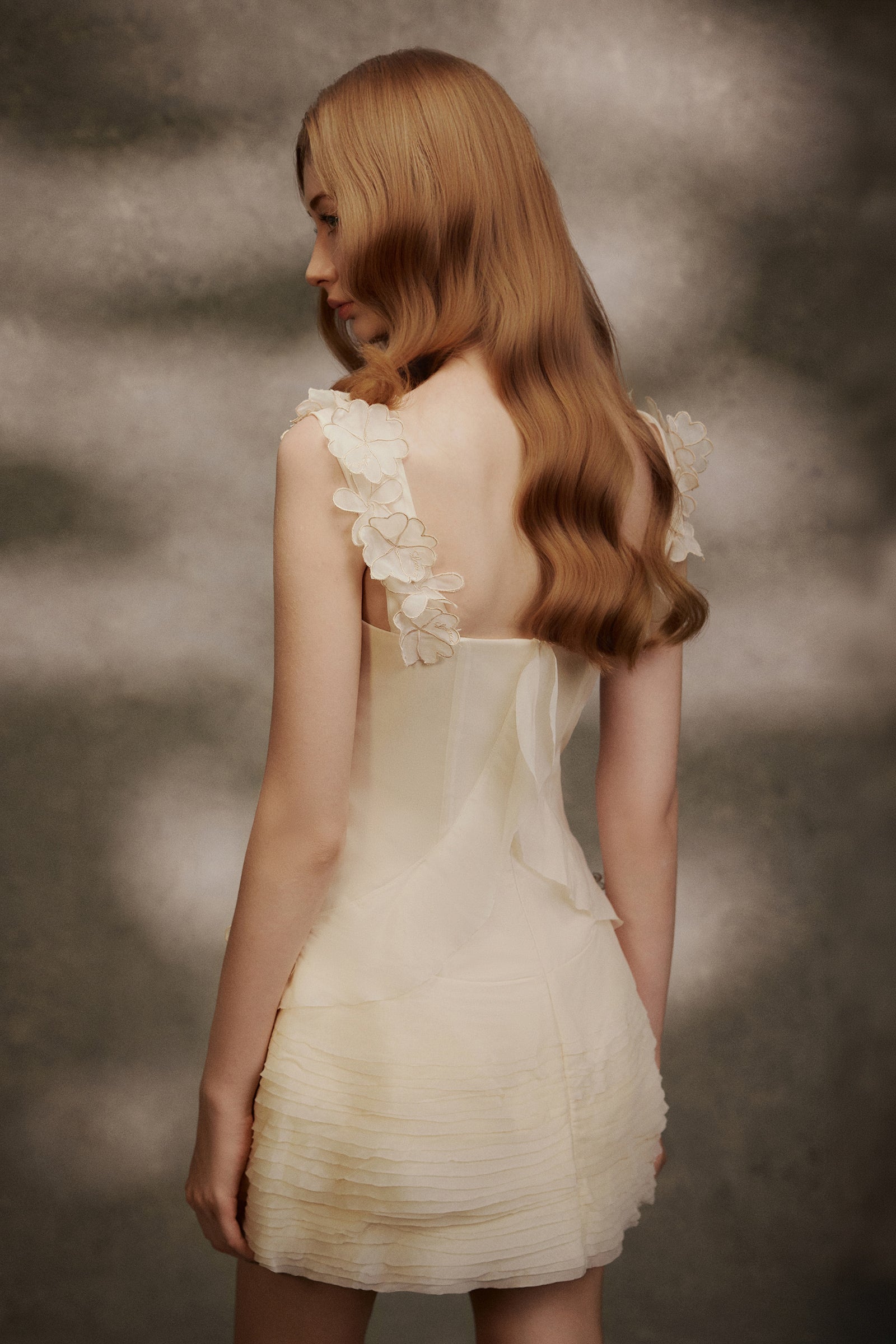 Fleur Pleated Mini Dress