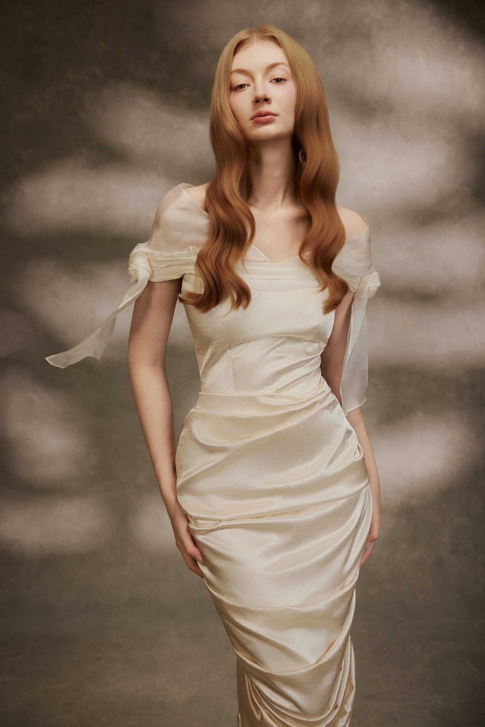 Marais Ruched Midi Dress