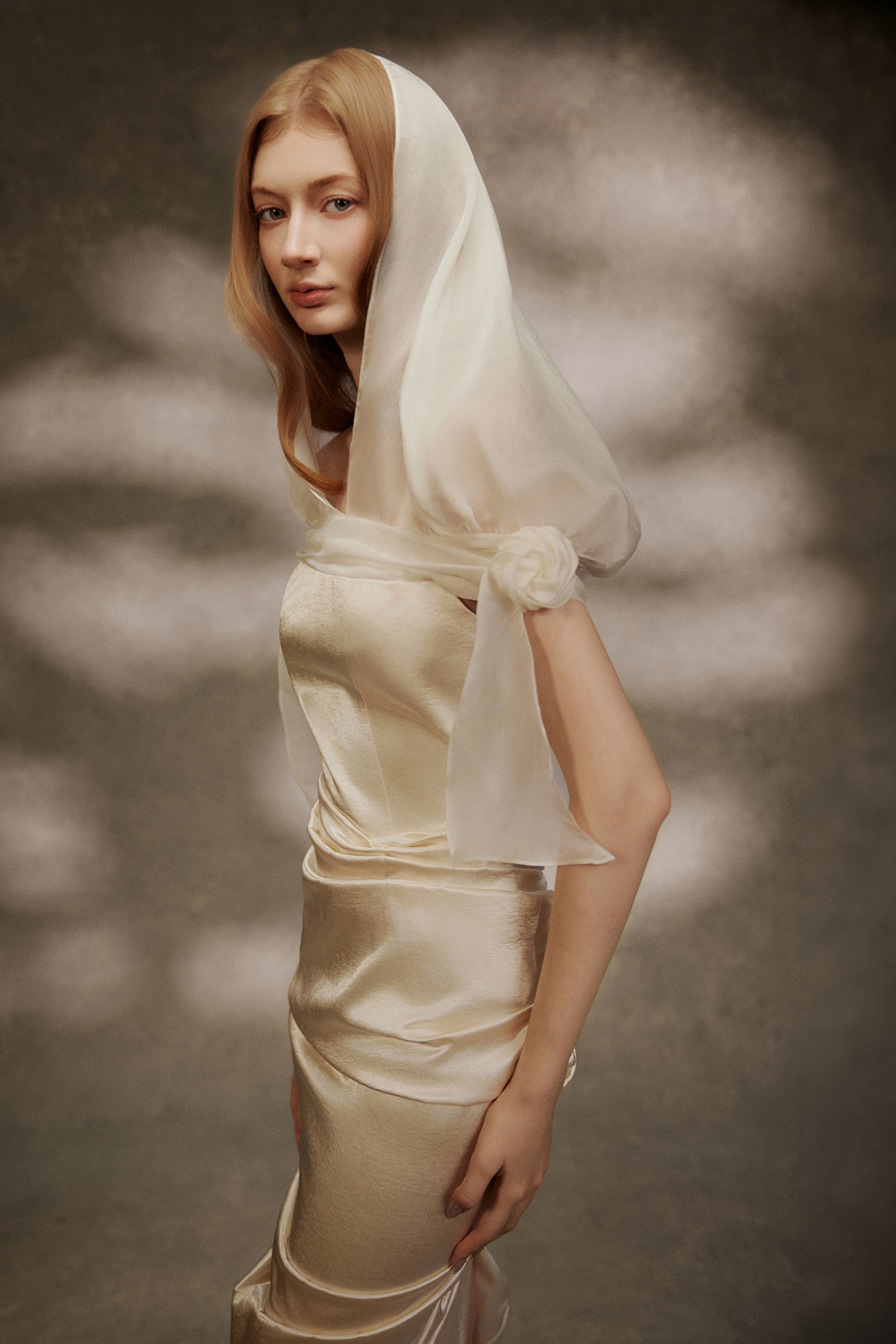 Marais Ruched Midi Dress