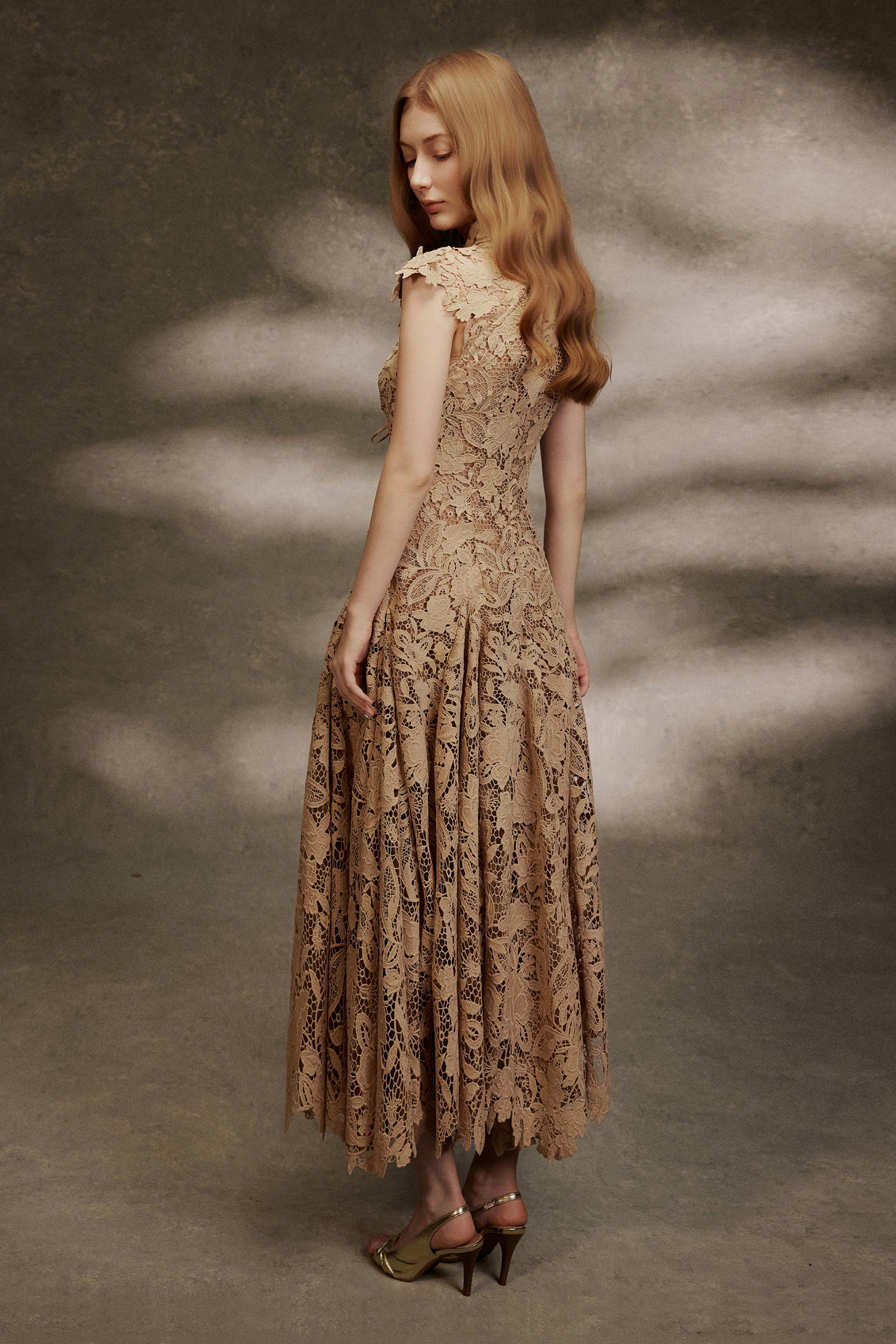 Selene Applique Midi Dress