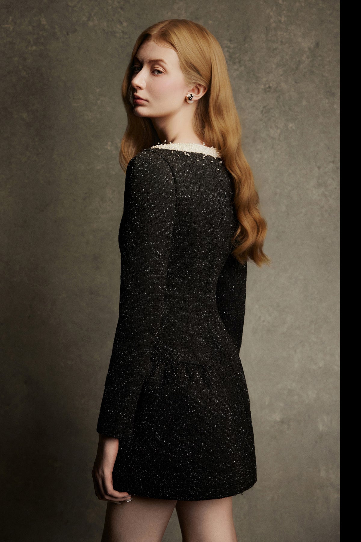 Pearlray V-Neck Mini Dress