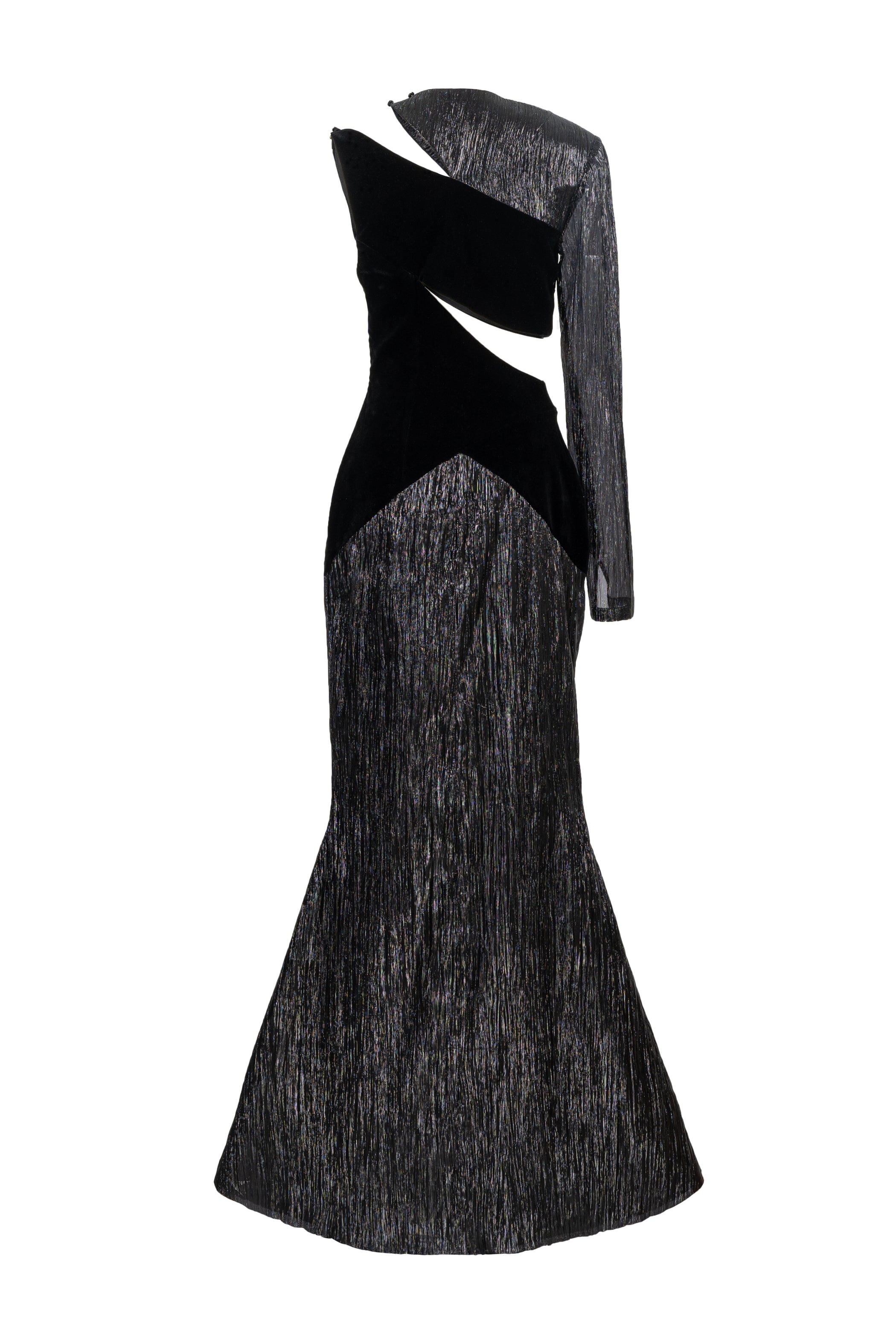 Ebon Rhinestone Maxi Dress