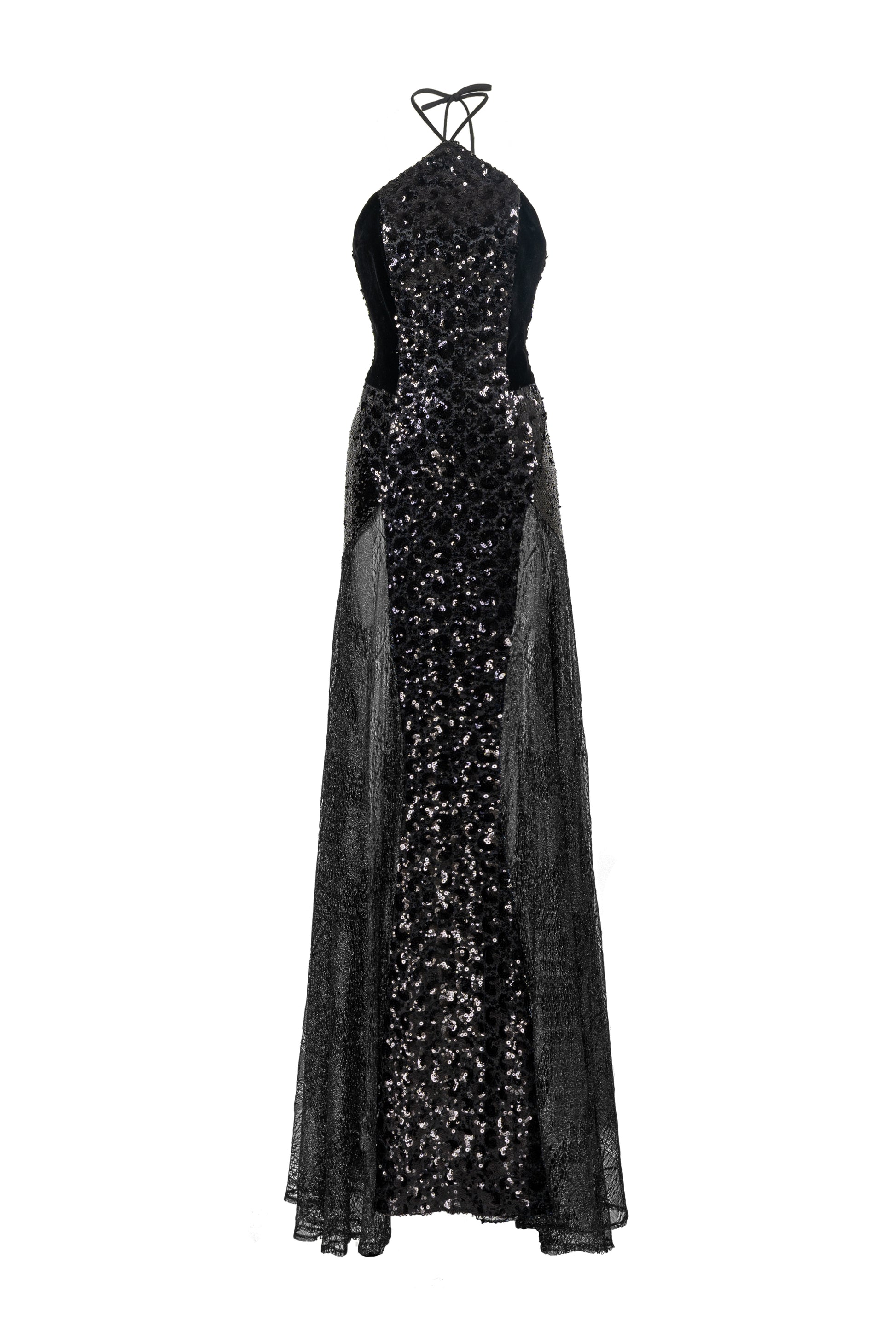 Women's Silene Halter Maxi Dress Black/Brown/Black & Yellow Customize/1 MEAN BLVD Women's Silene Halter Maxi Dress Black/Brown/Black & Yellow Customize/1 MEAN BLVD