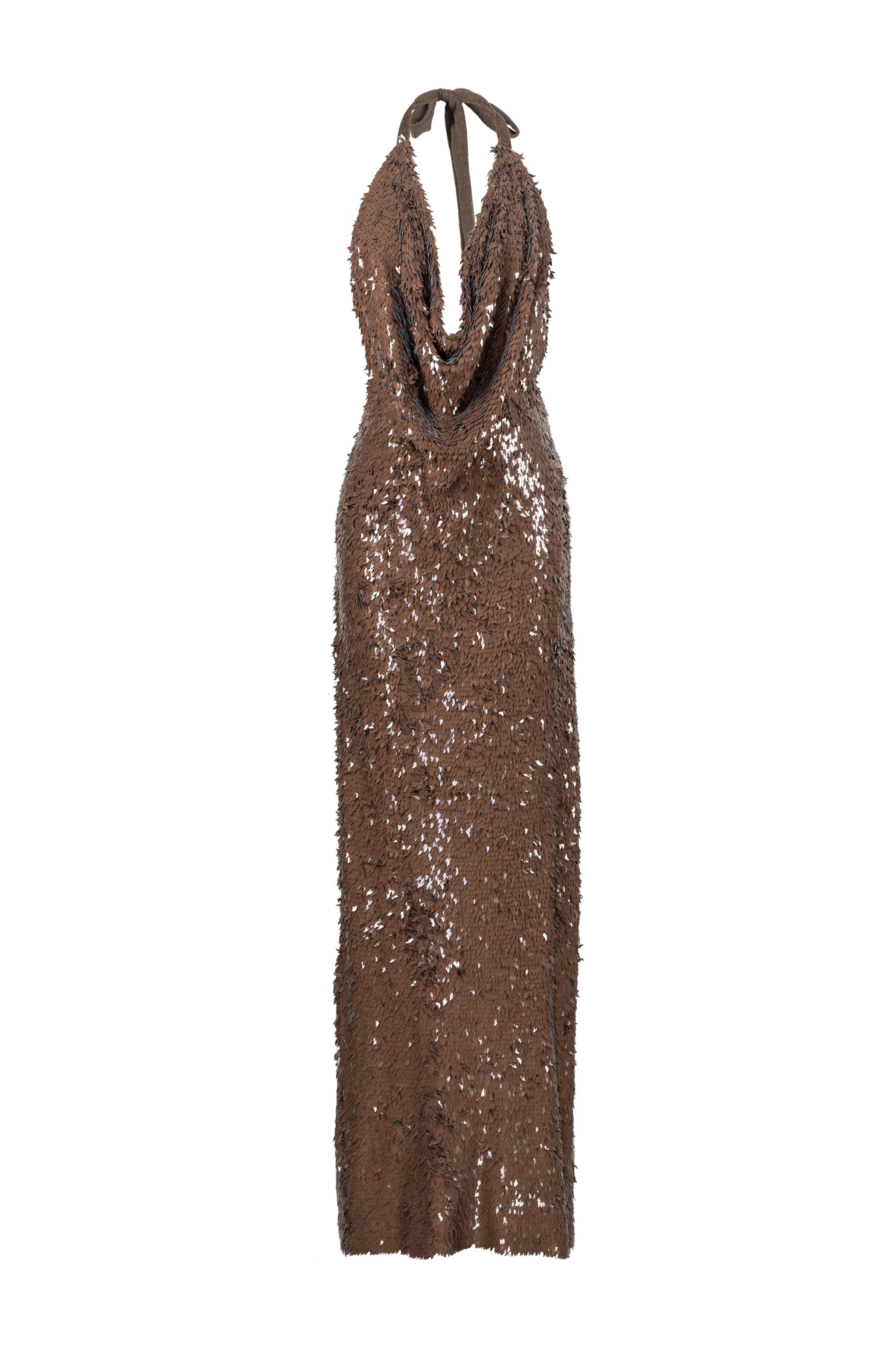 Sepia Cowl Maxi Dress