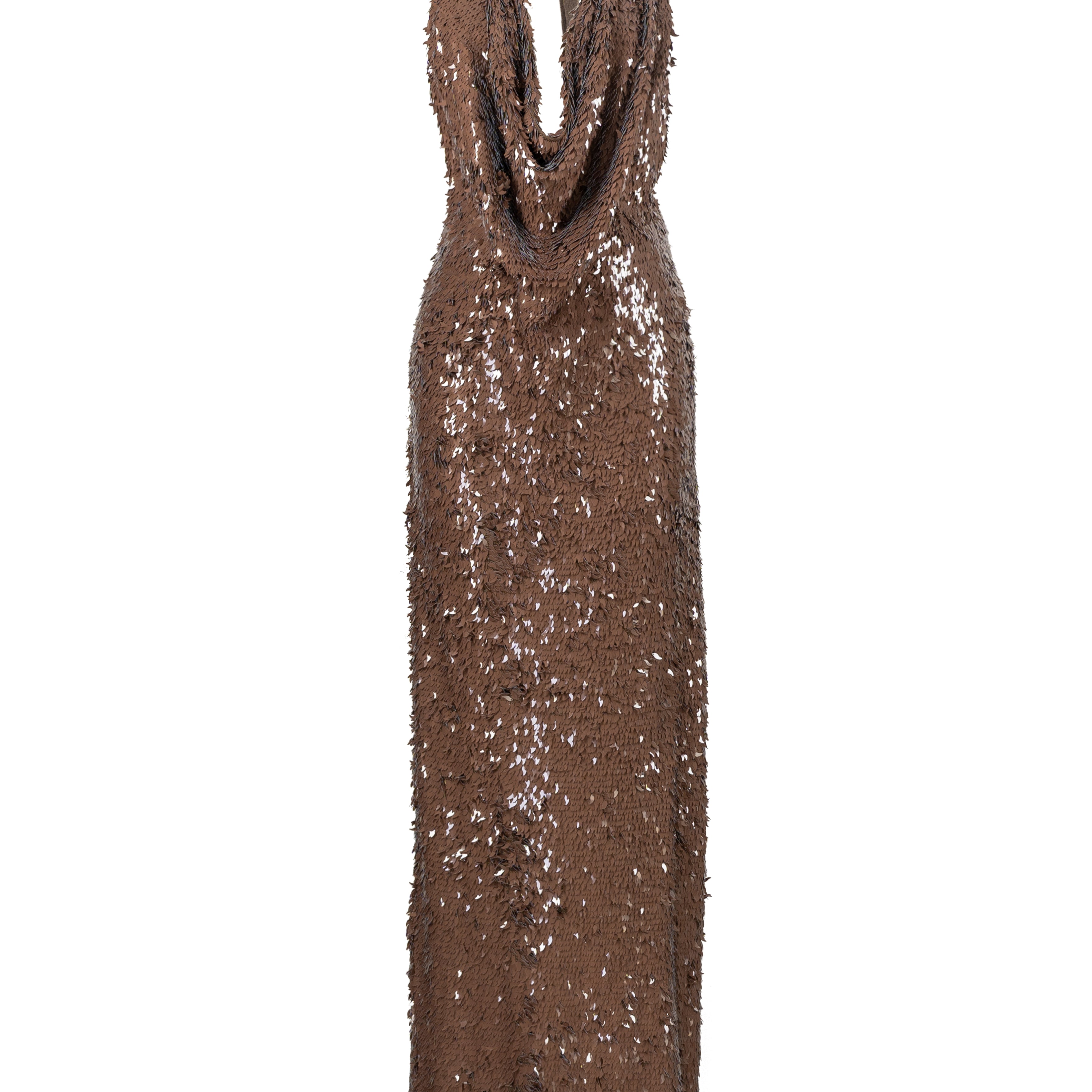 Sepia Cowl Maxi Dress