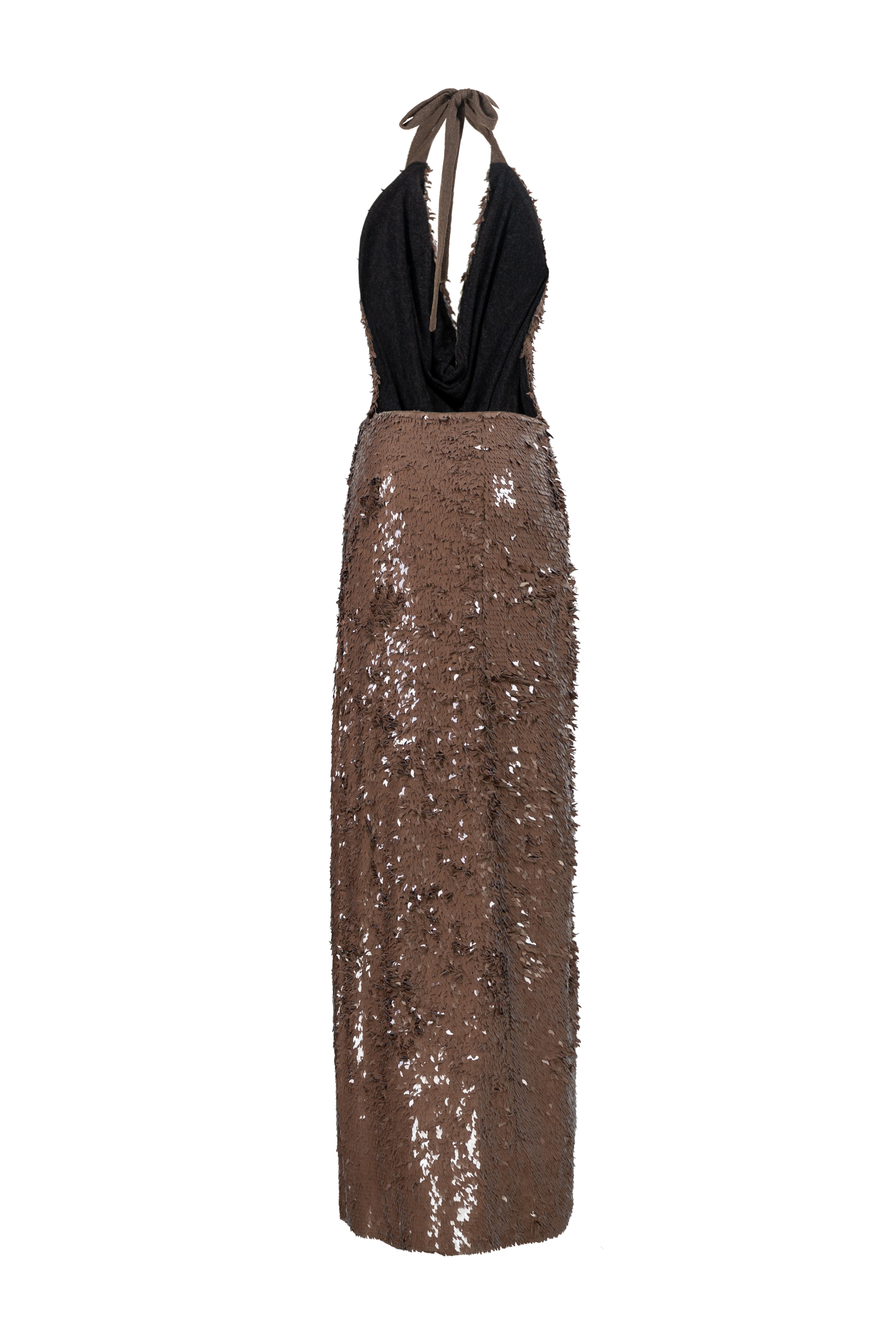 Sepia Cowl Maxi Dress