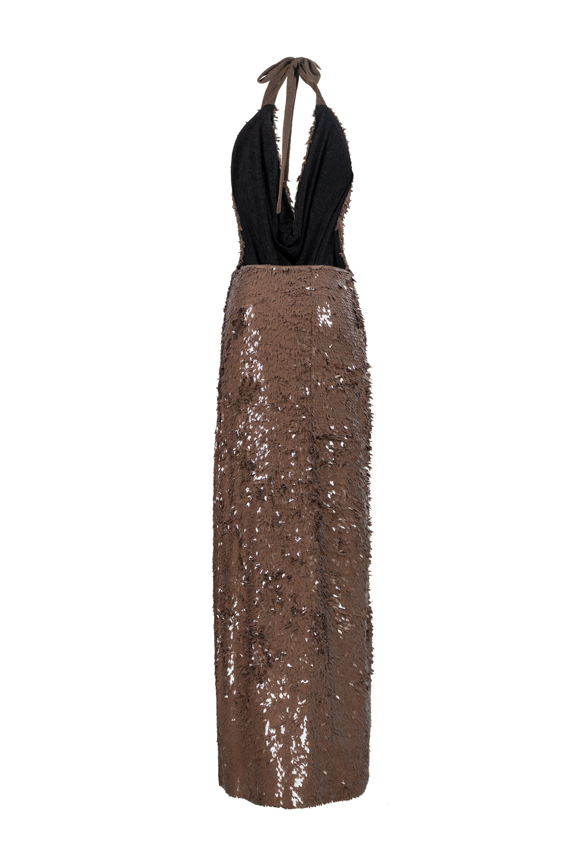 Sepia Cowl Maxi Dress