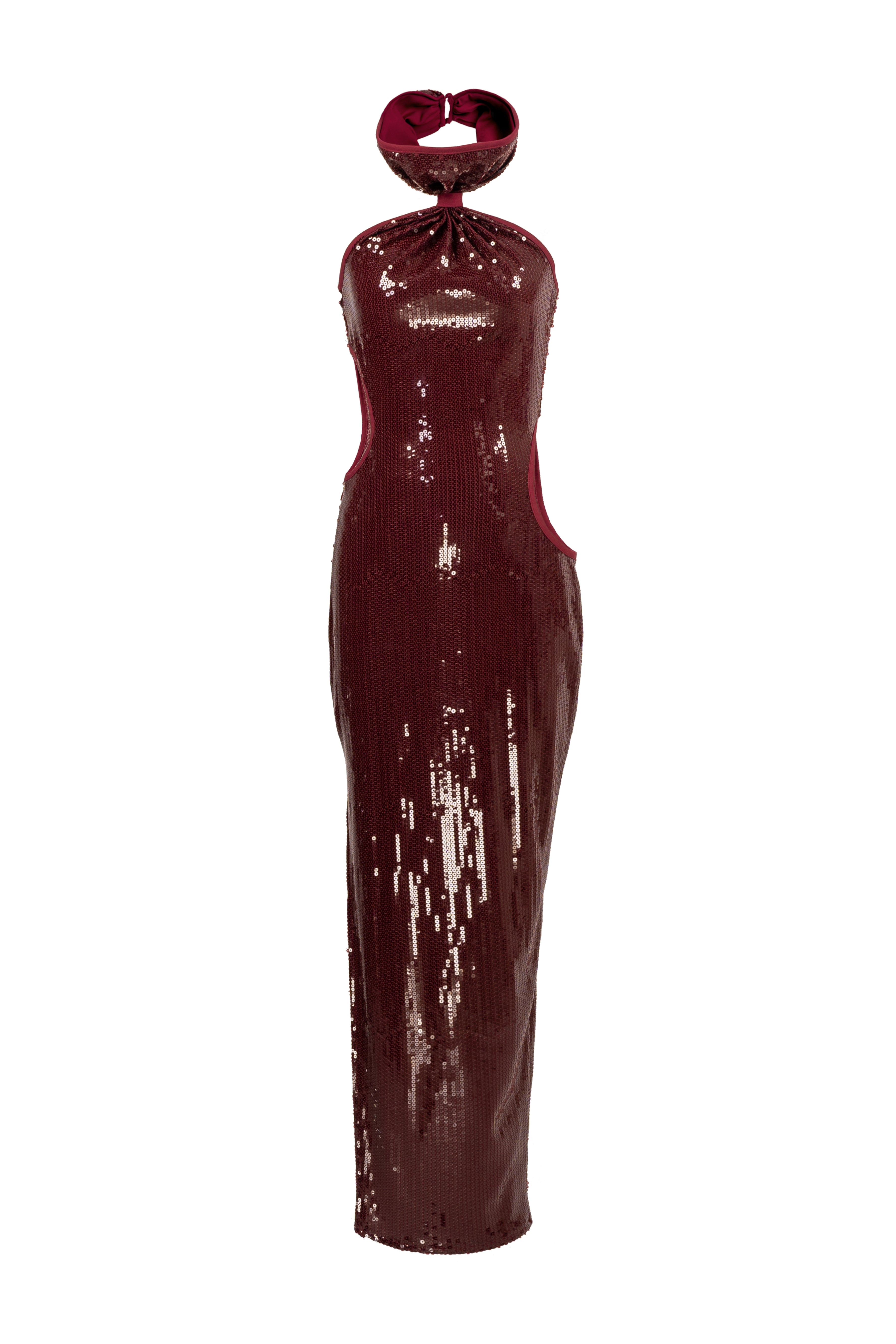 Aura Halter Maxi Dress