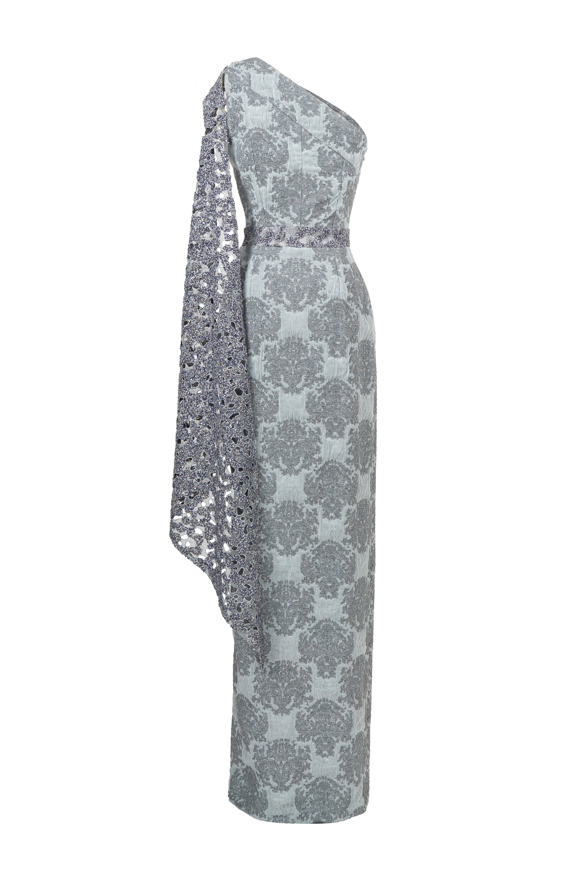 Murmur Asymmetric Neck Maxi Dress