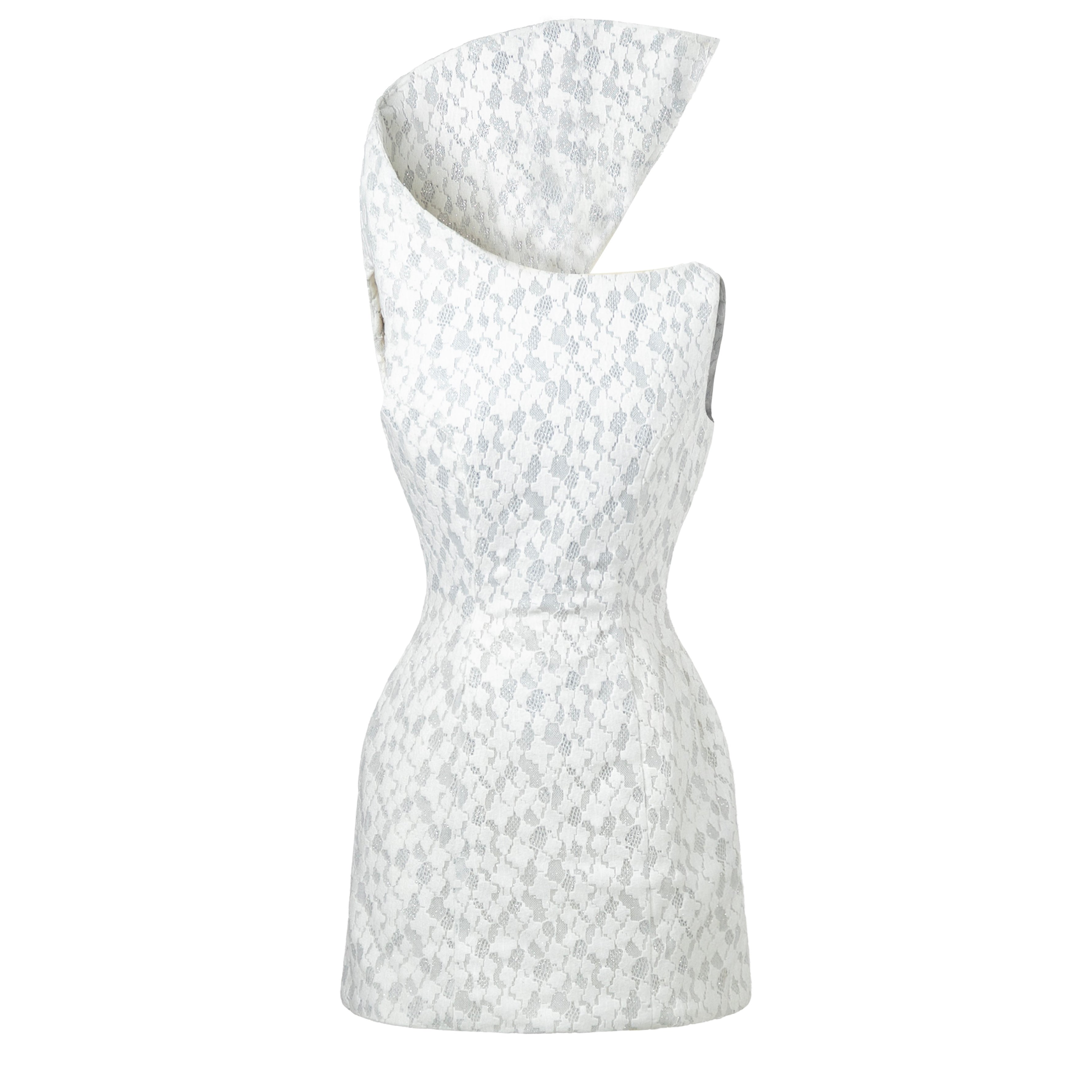Stillpoint Asymmetric Neck Mini Dress