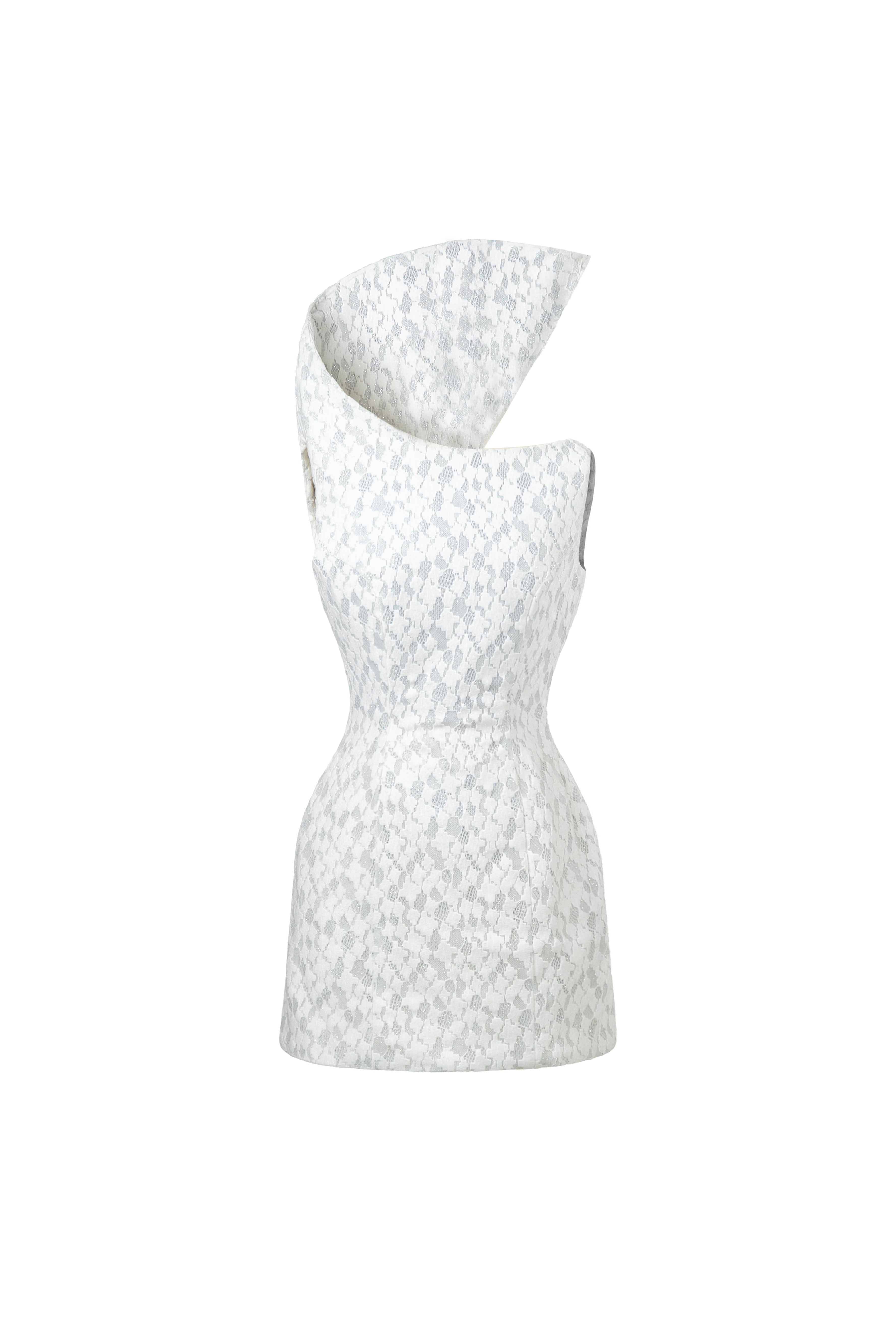 Stillpoint Asymmetric Neck Mini Dress