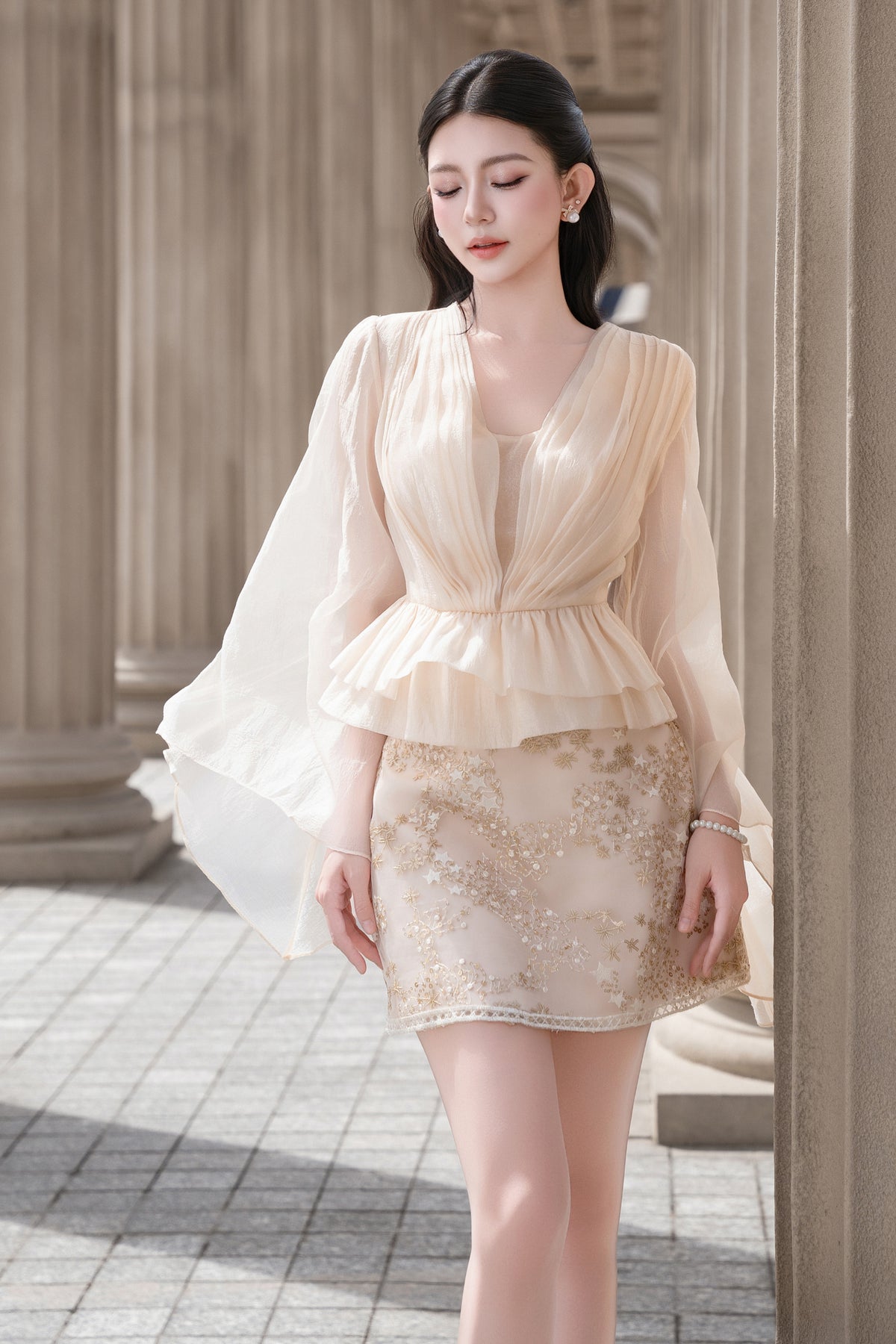 Mirielle Peplum Top