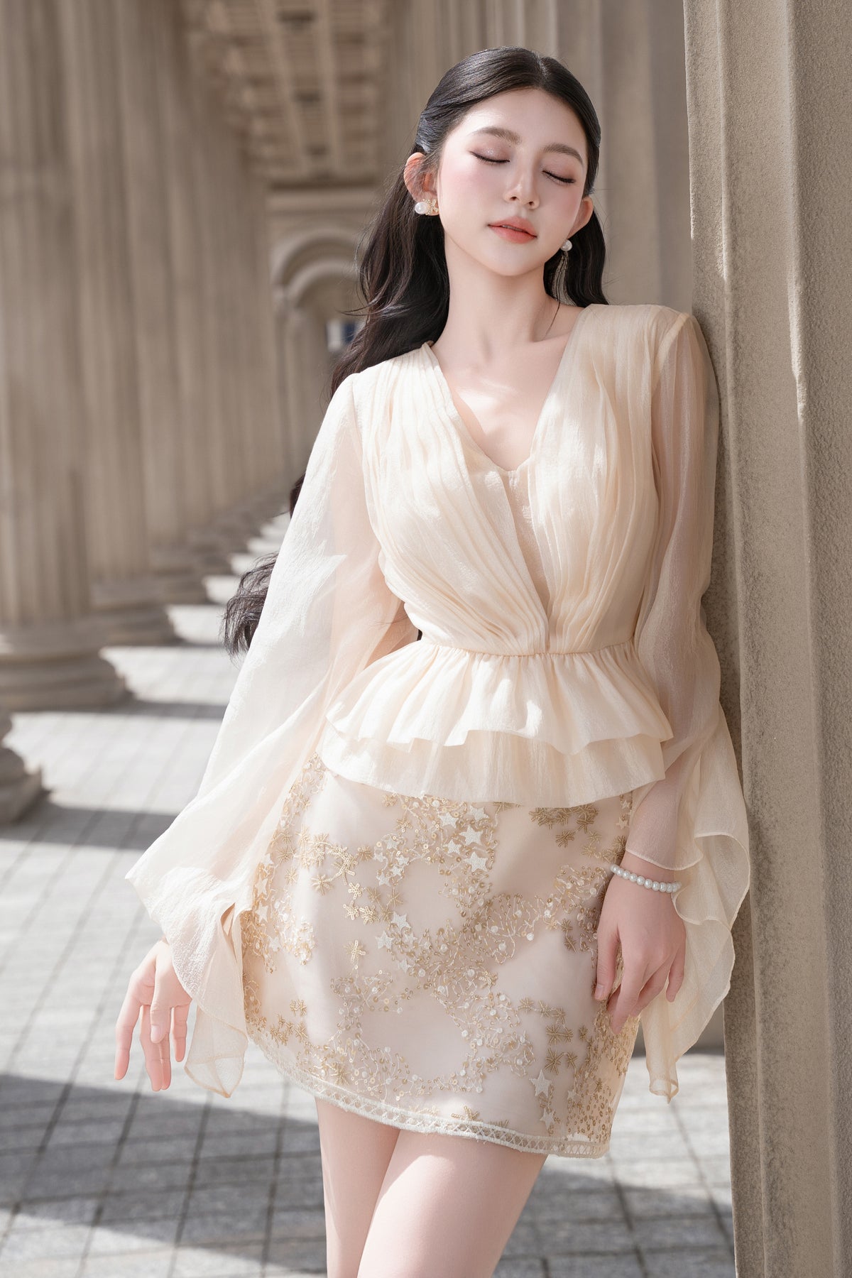 Mirielle Peplum Top