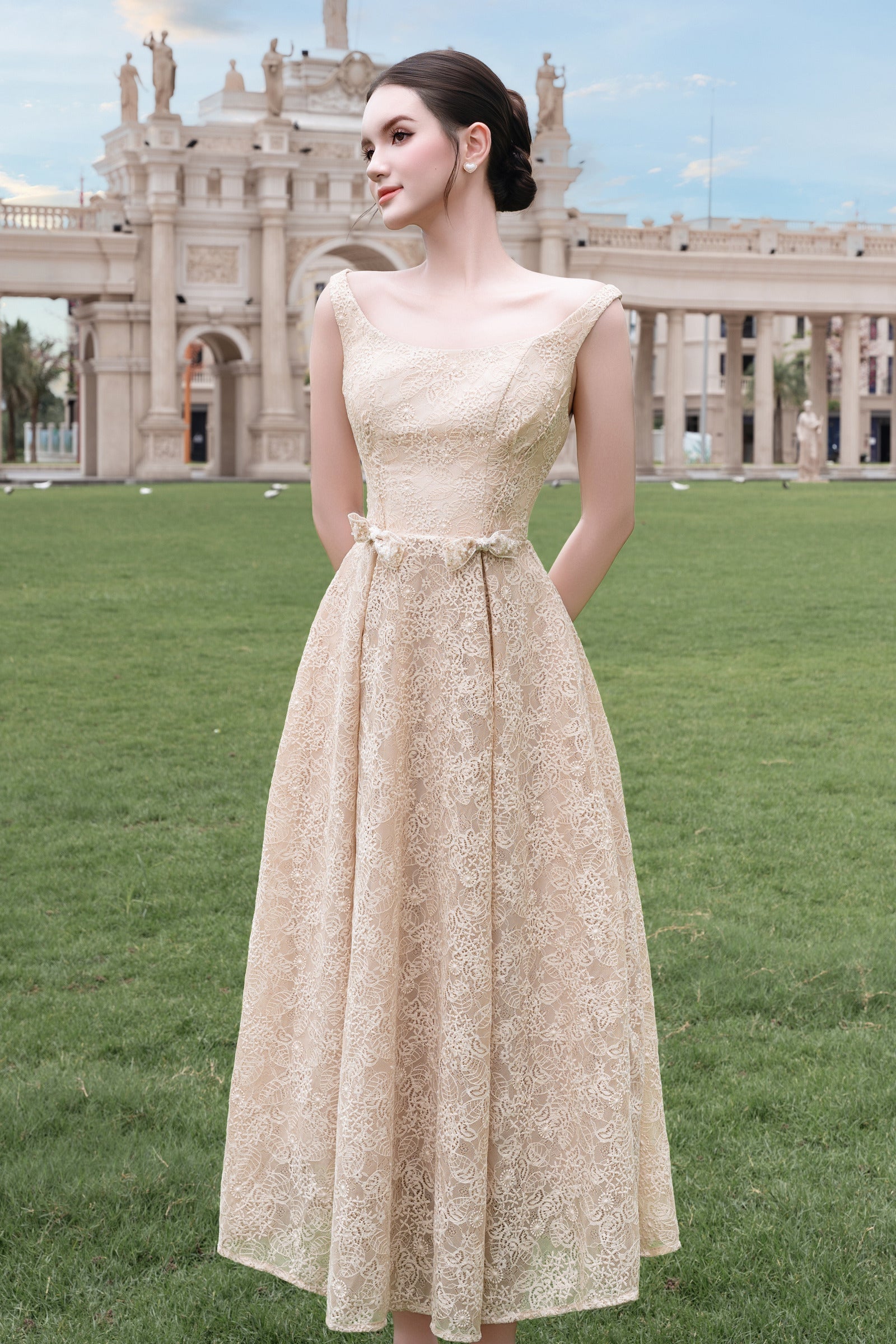 Loretta A-line Midi Dress