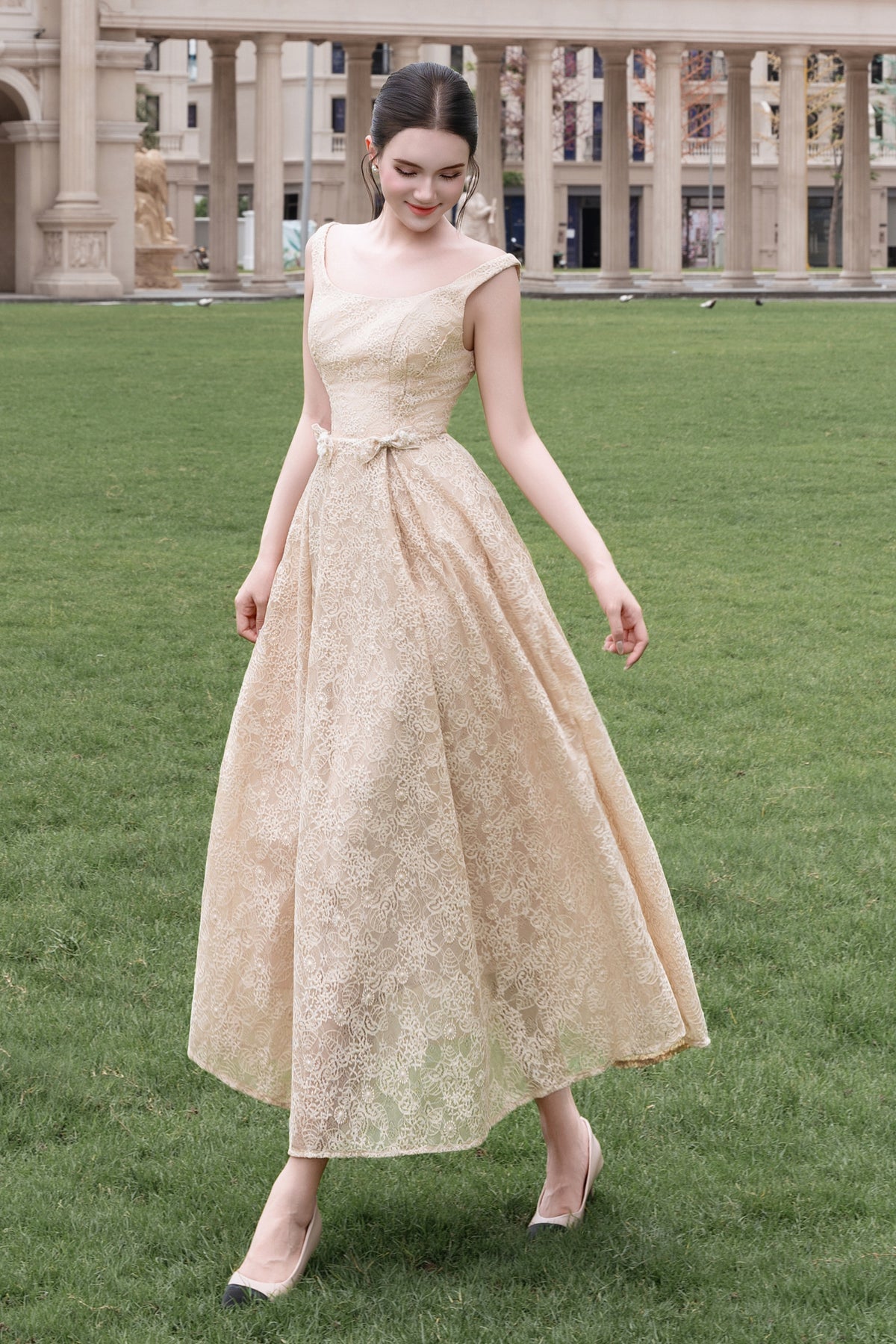Loretta A-line Midi Dress