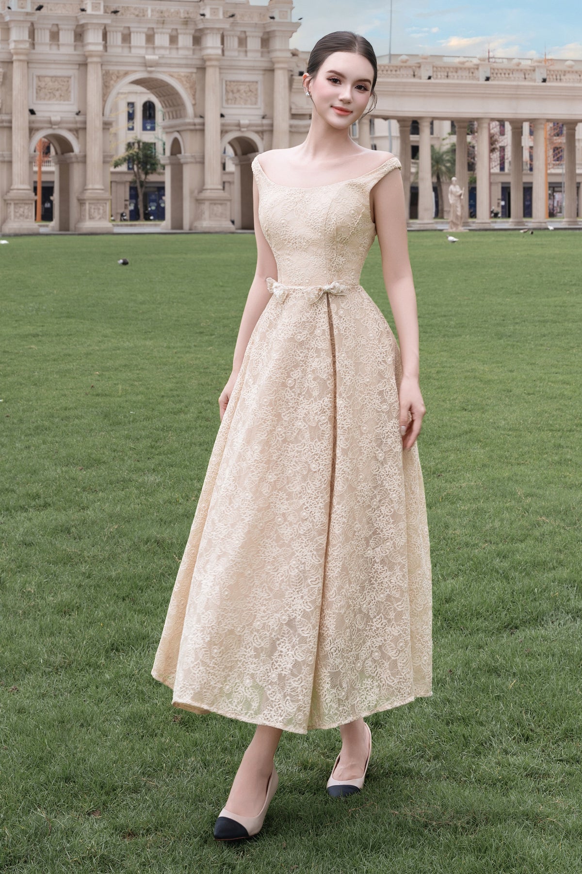 Loretta A-line Midi Dress