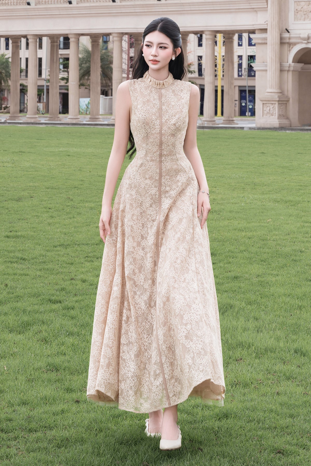 Madison A-line Midi Dress