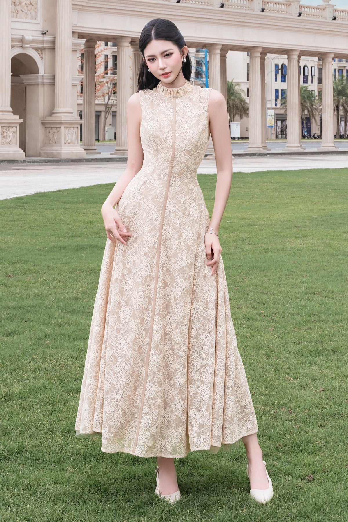 Madison A-line Midi Dress