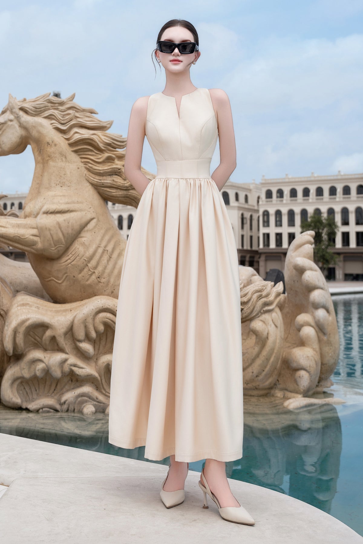 Rosella A-line Maxi Dress