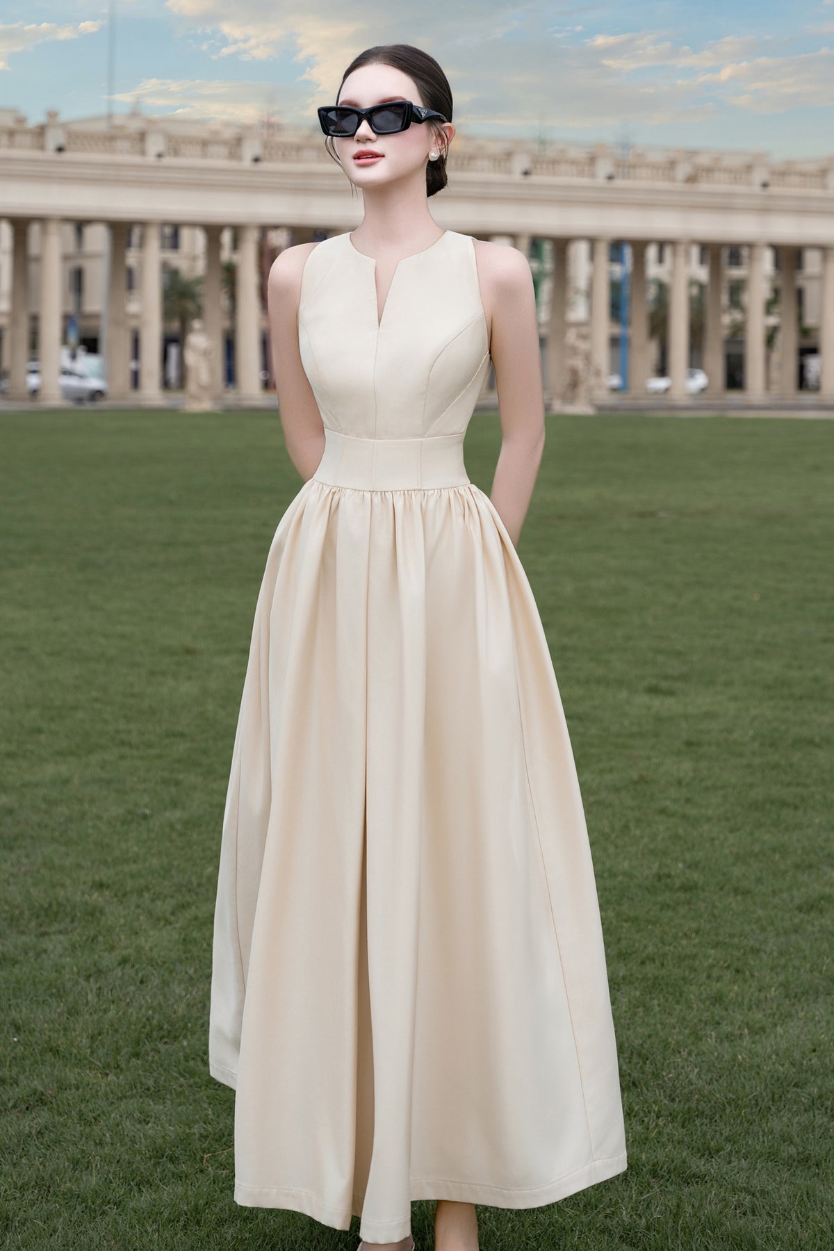 Rosella A-line Maxi Dress