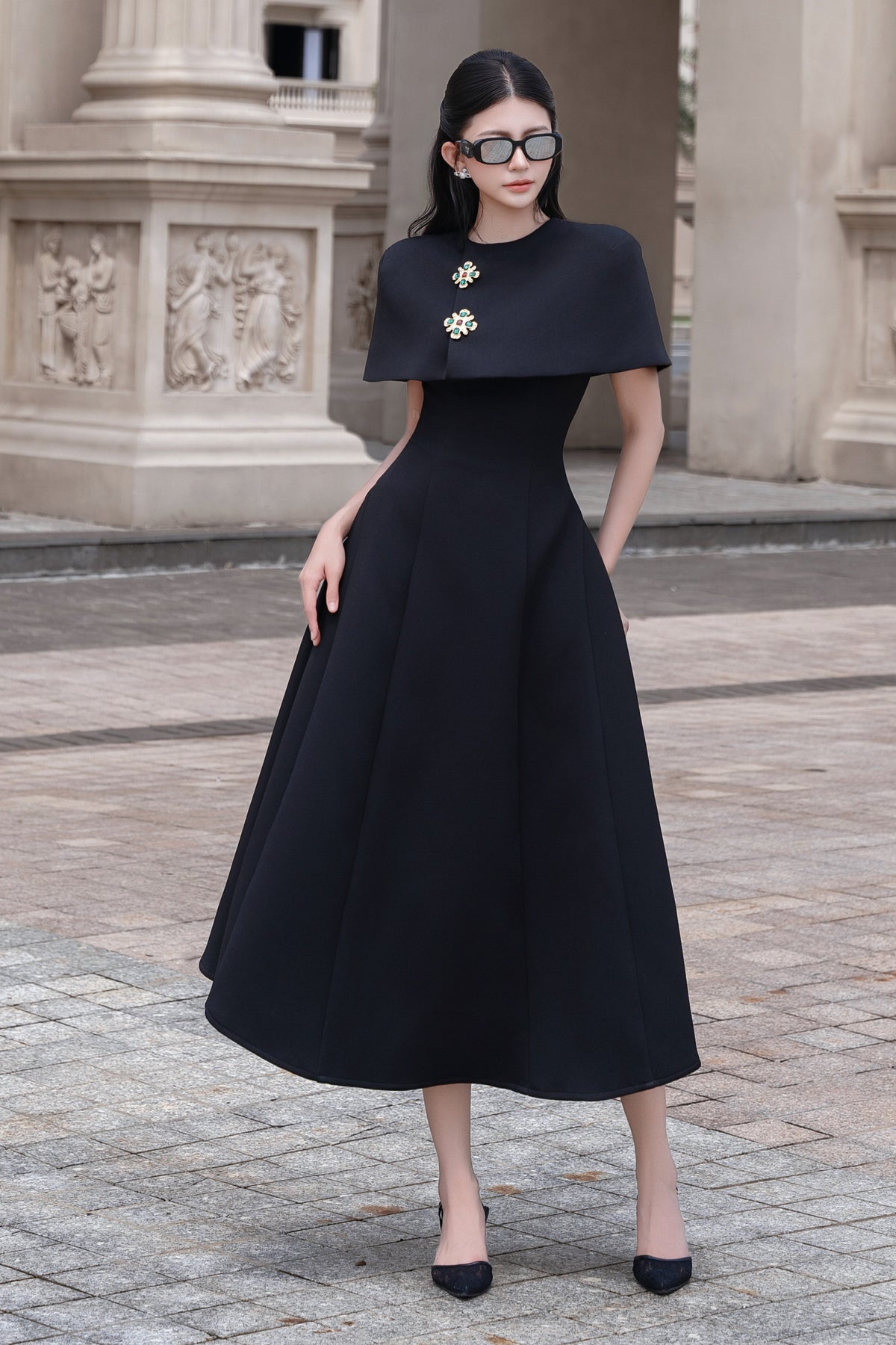 Aurelia A-line Midi Dress