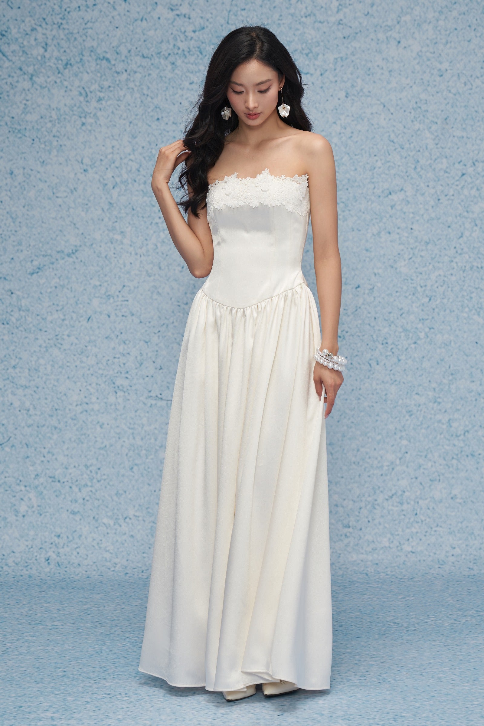 Maya Straight Across Maxi Dress
