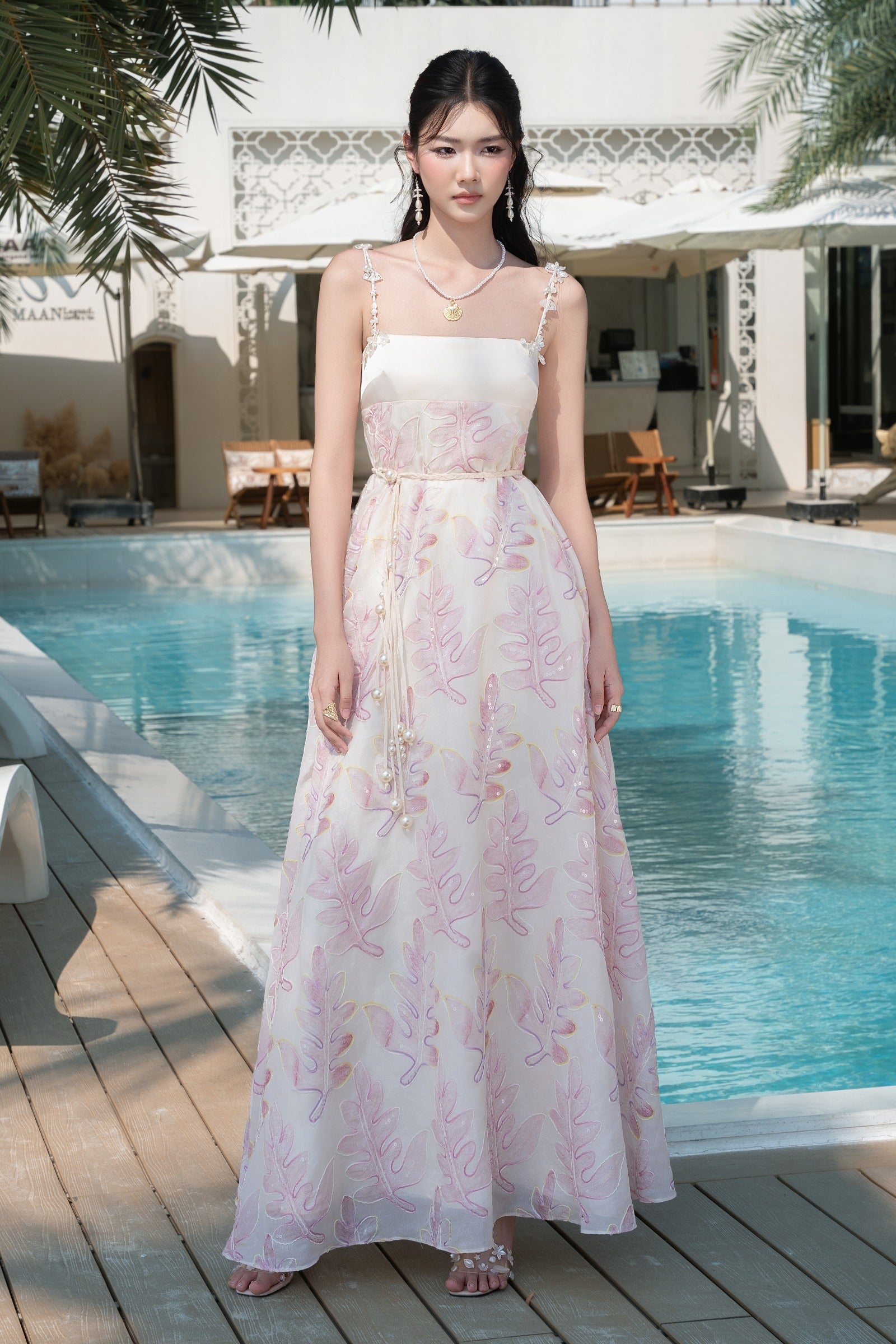 Garibel Square Neck Maxi Dress