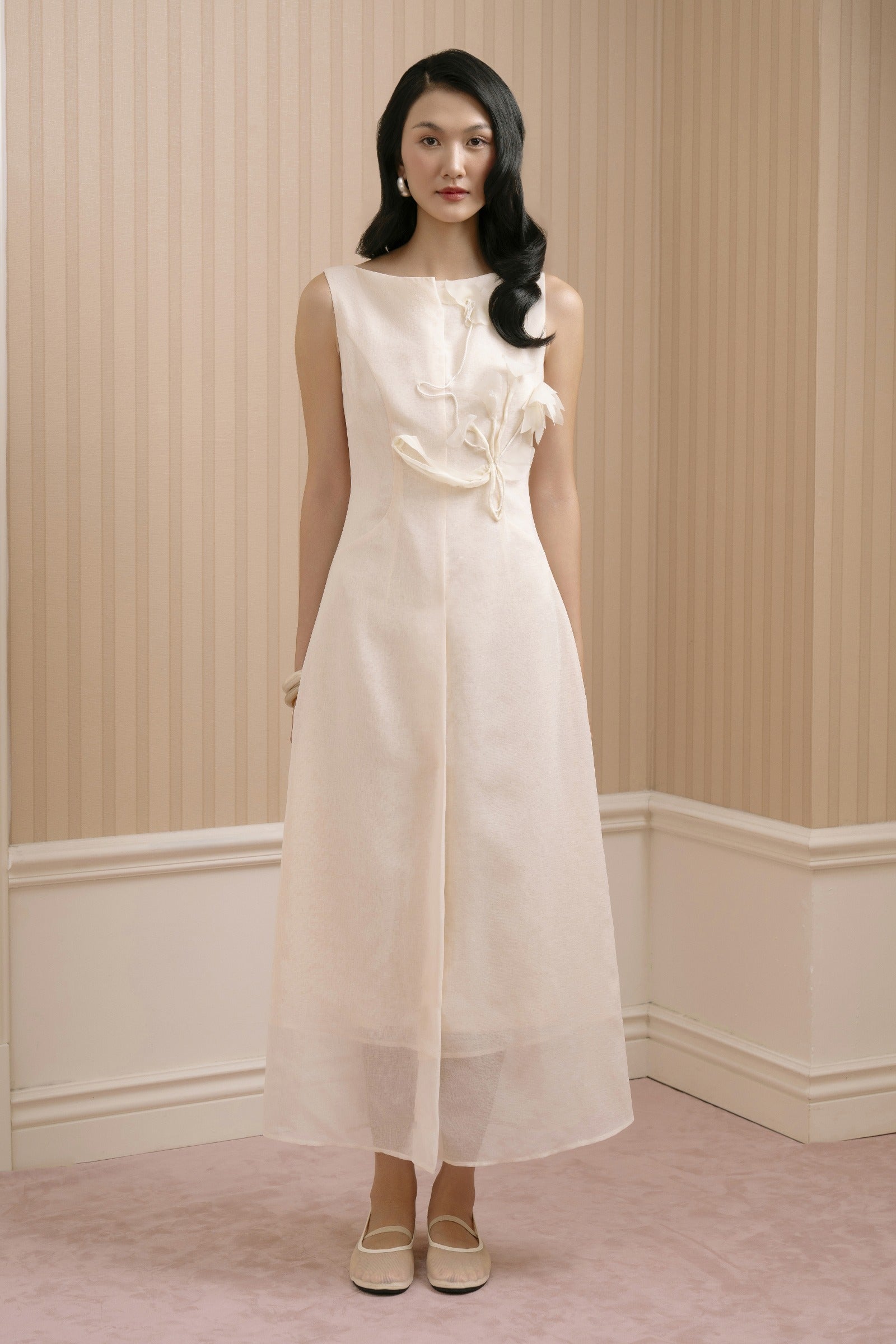 Sofia Applique Midi Dress