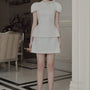 Calla A-line High Waist Tweed Mini Skirt