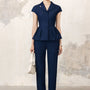 Lam Pleated Top
