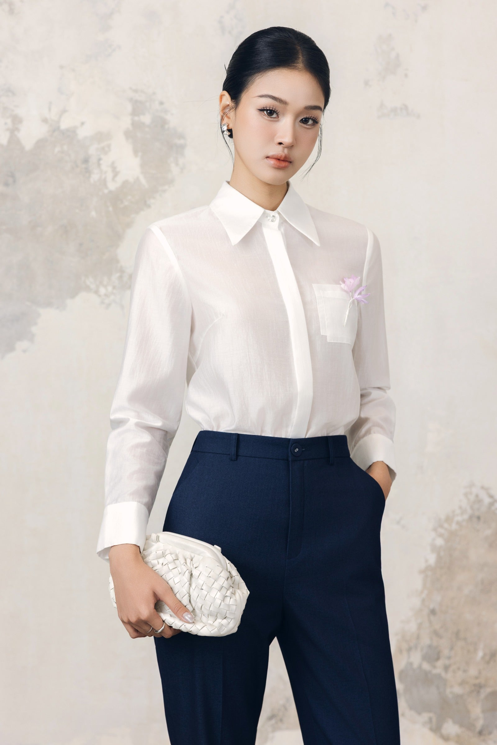 Yen Lam Cuff Sleeve Shirt