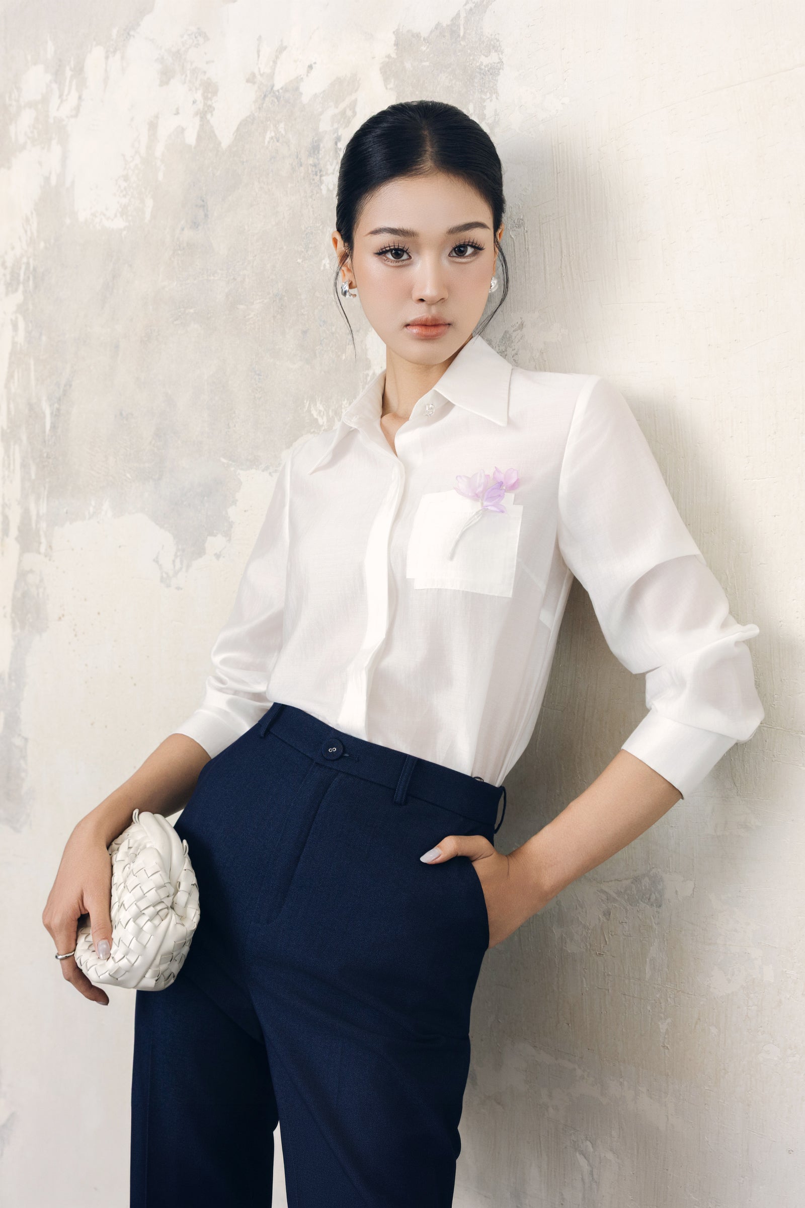 Yen Lam Cuff Sleeve Shirt