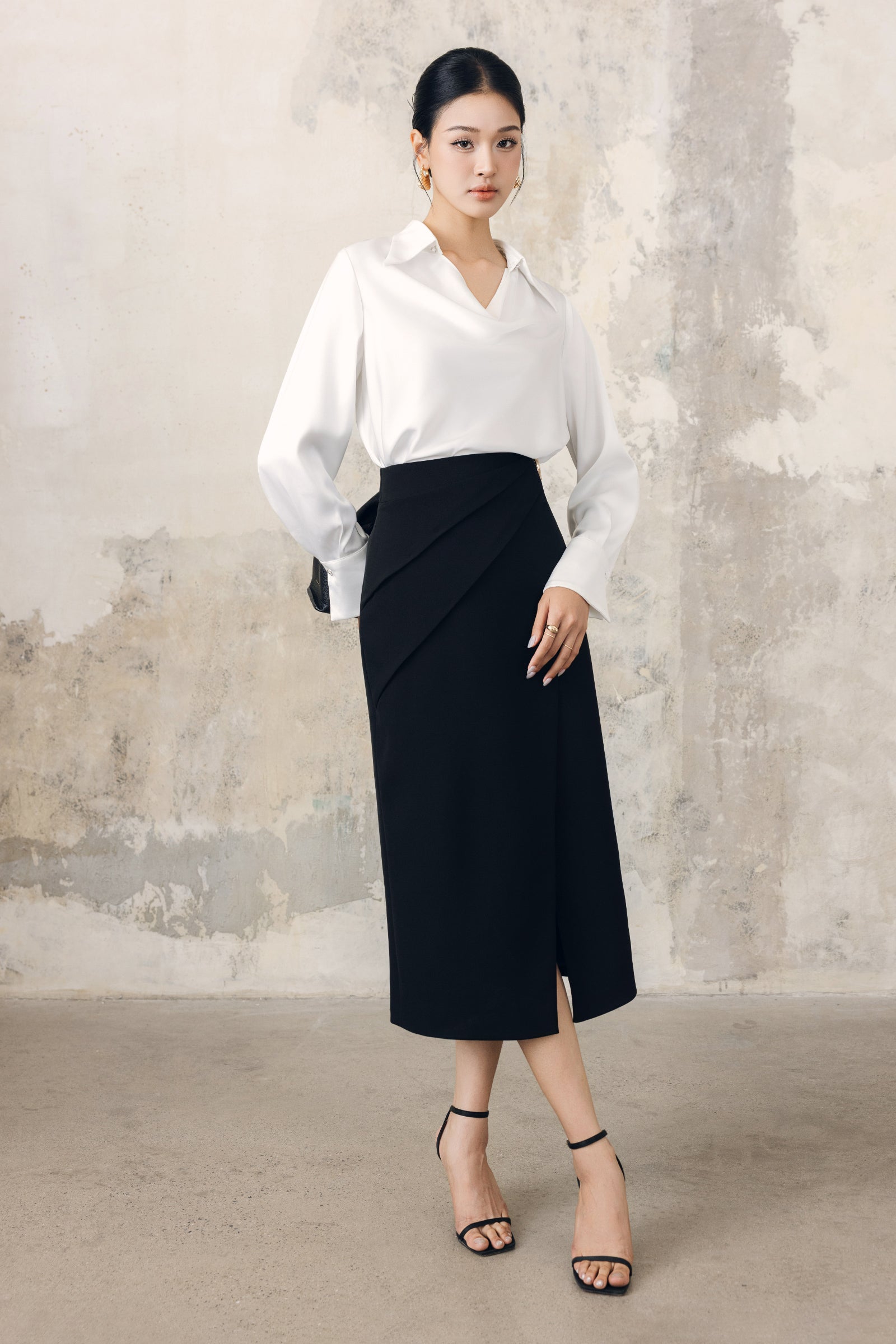 Bach Khue Cowl Shirt