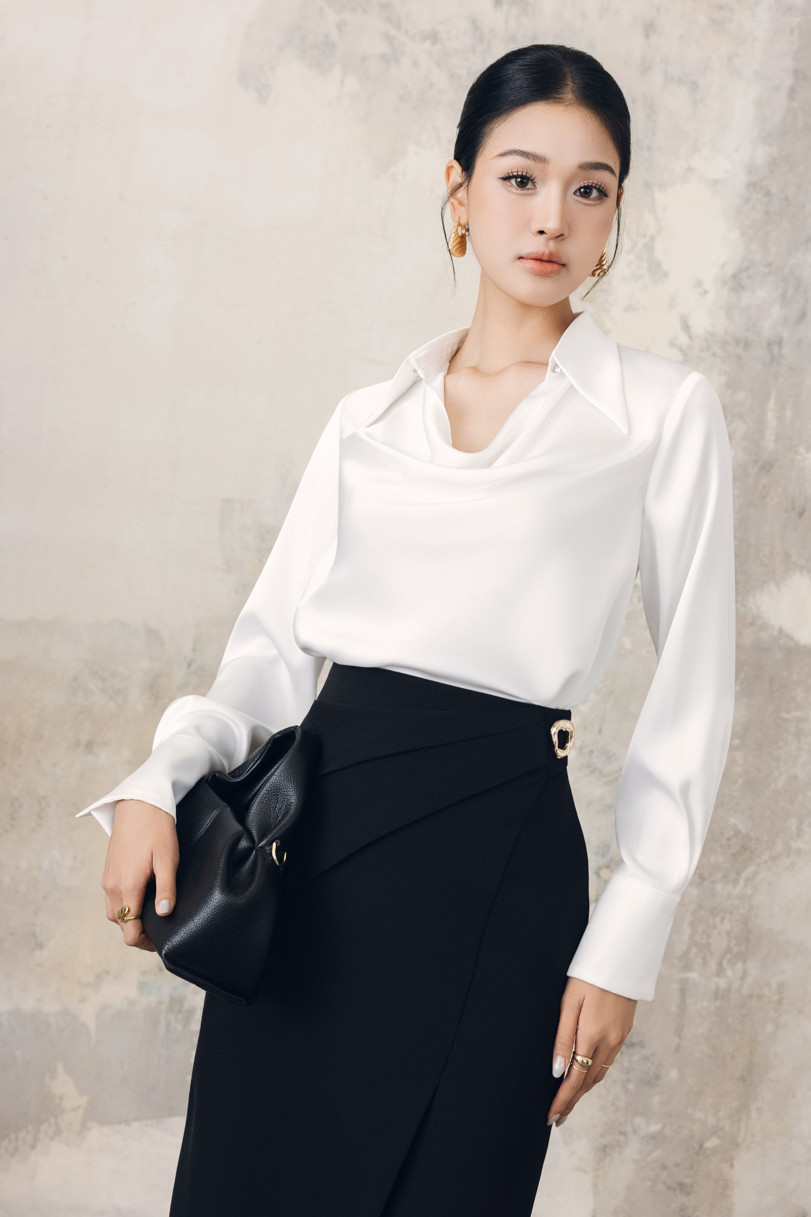 Bach Khue Cowl Shirt