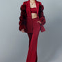 Blossom Hourglass Boot Cut Taffeta Floor Length Set