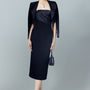 Patricia Pencil Square Neck Twill Calf Length Dress