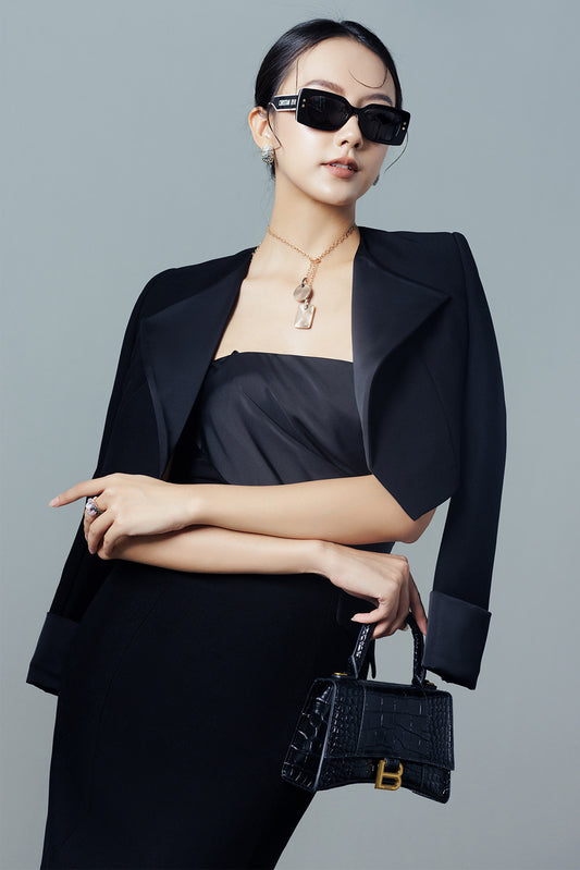 Patricia Pencil Long Sleeved Twill Calf Length Set