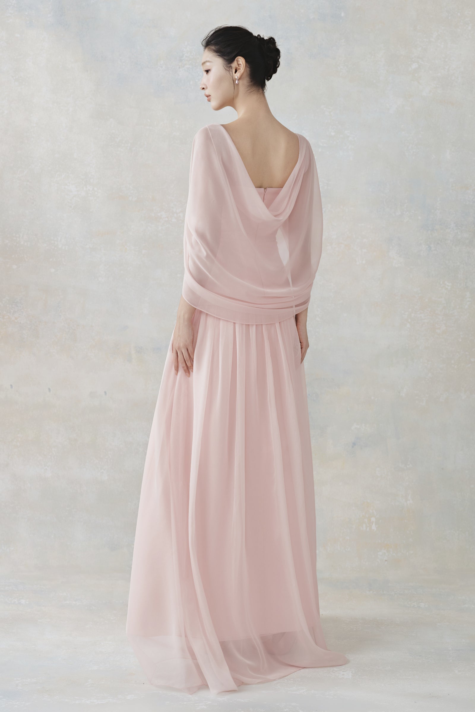 Shali Cape Sleeve Maxi Dress