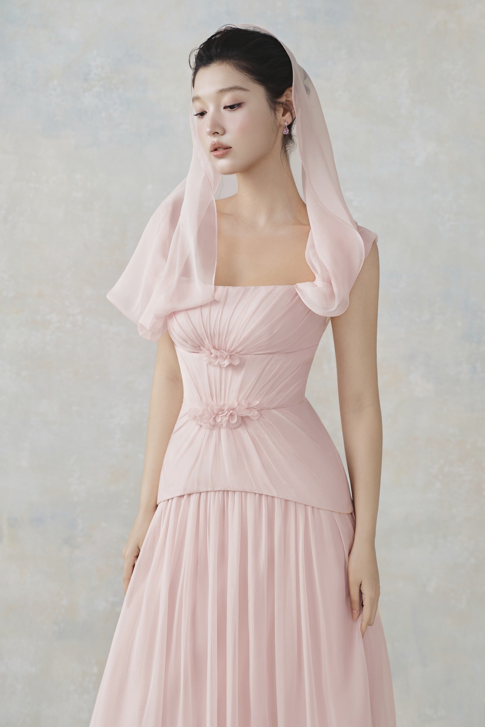 Shali Cape Sleeve Maxi Dress