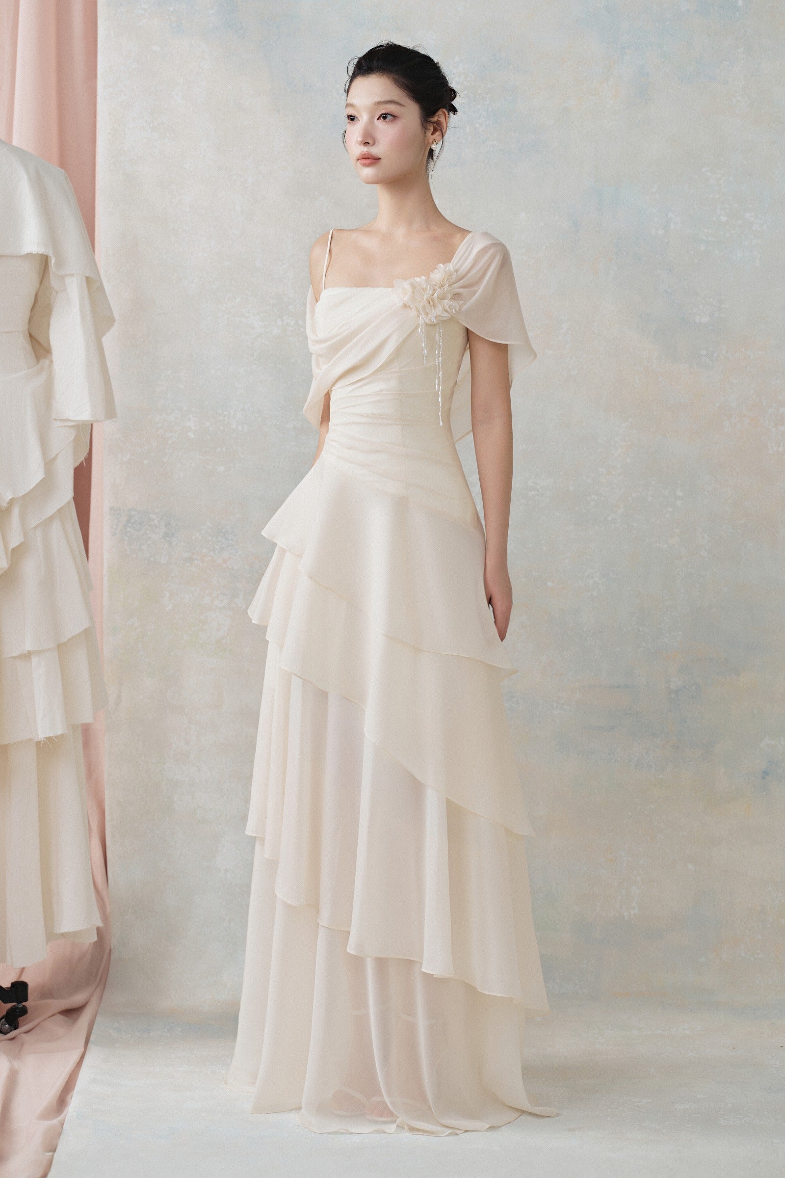 Beila Ruffle Maxi Dress