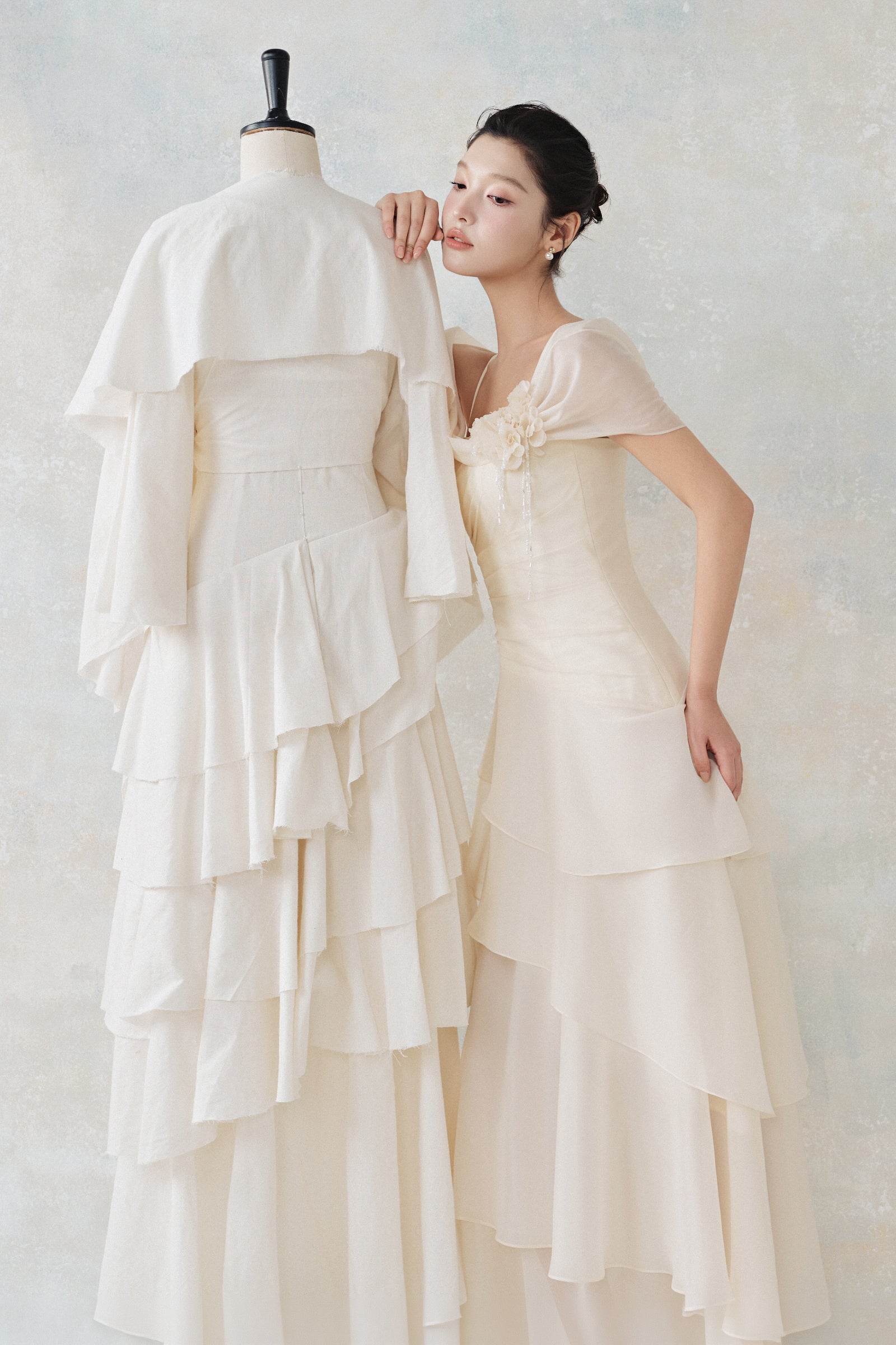 Beila Ruffle Maxi Dress