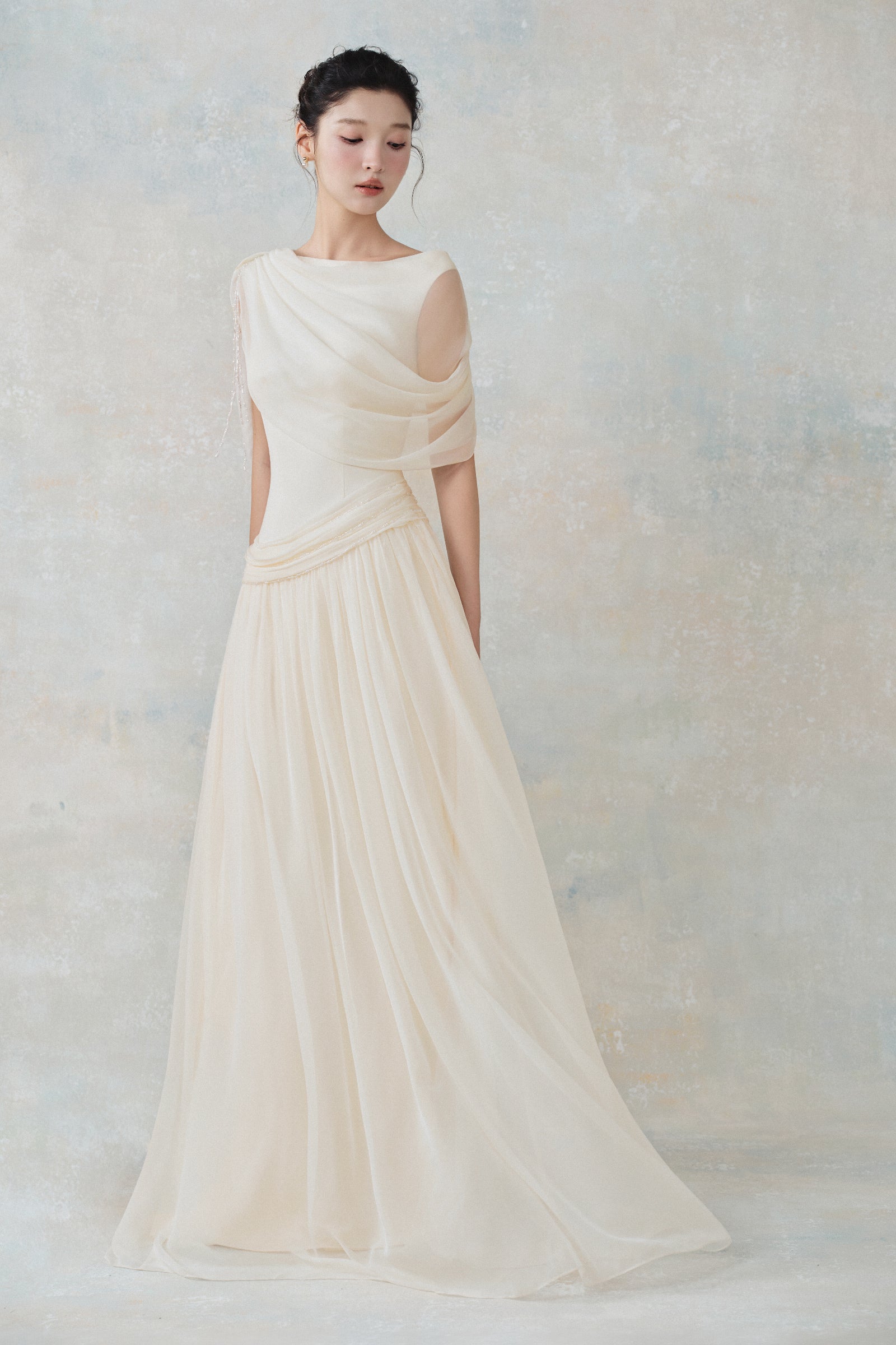 Edana Draped Maxi Dress